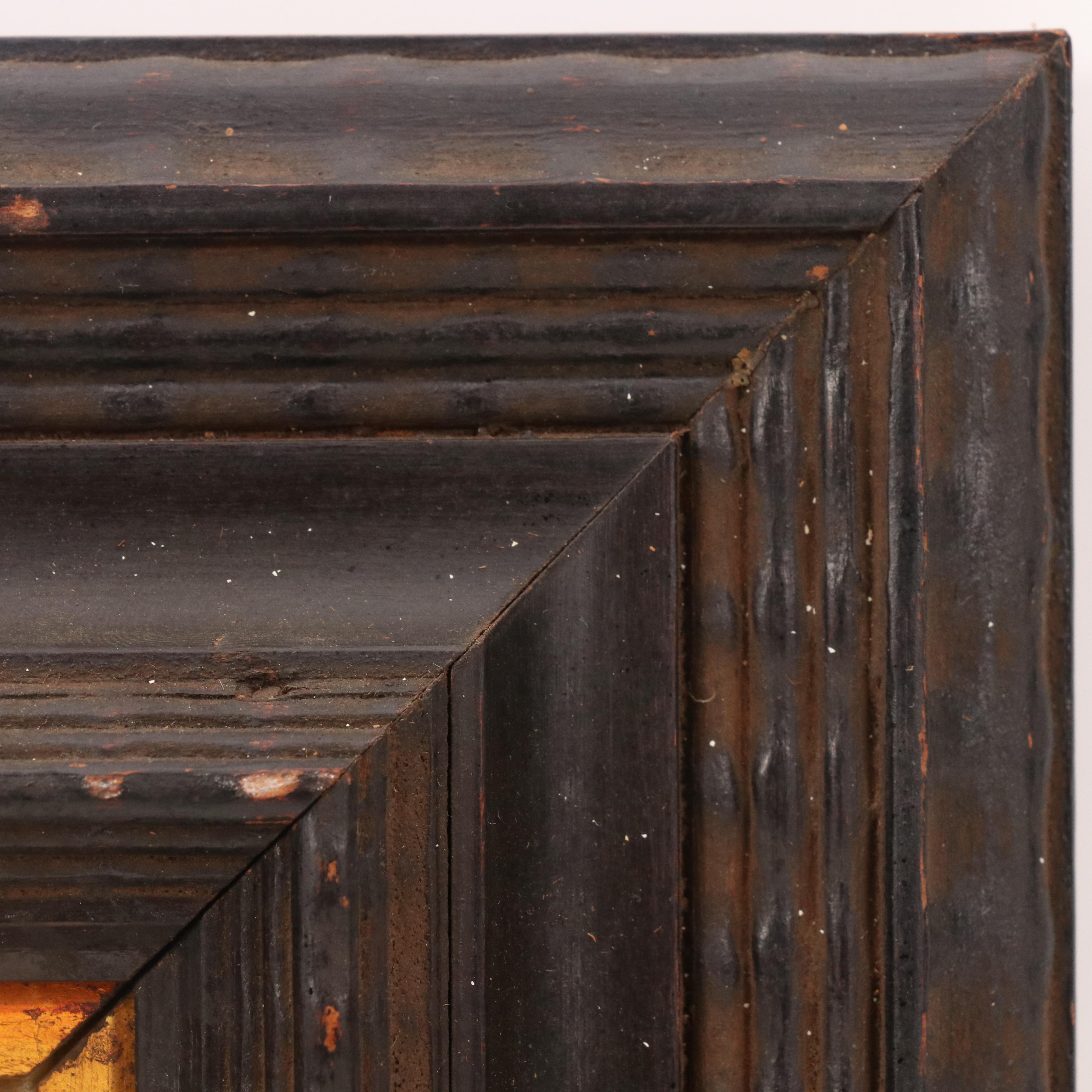 Framed Mosaic with Canal Scene, 20th Century