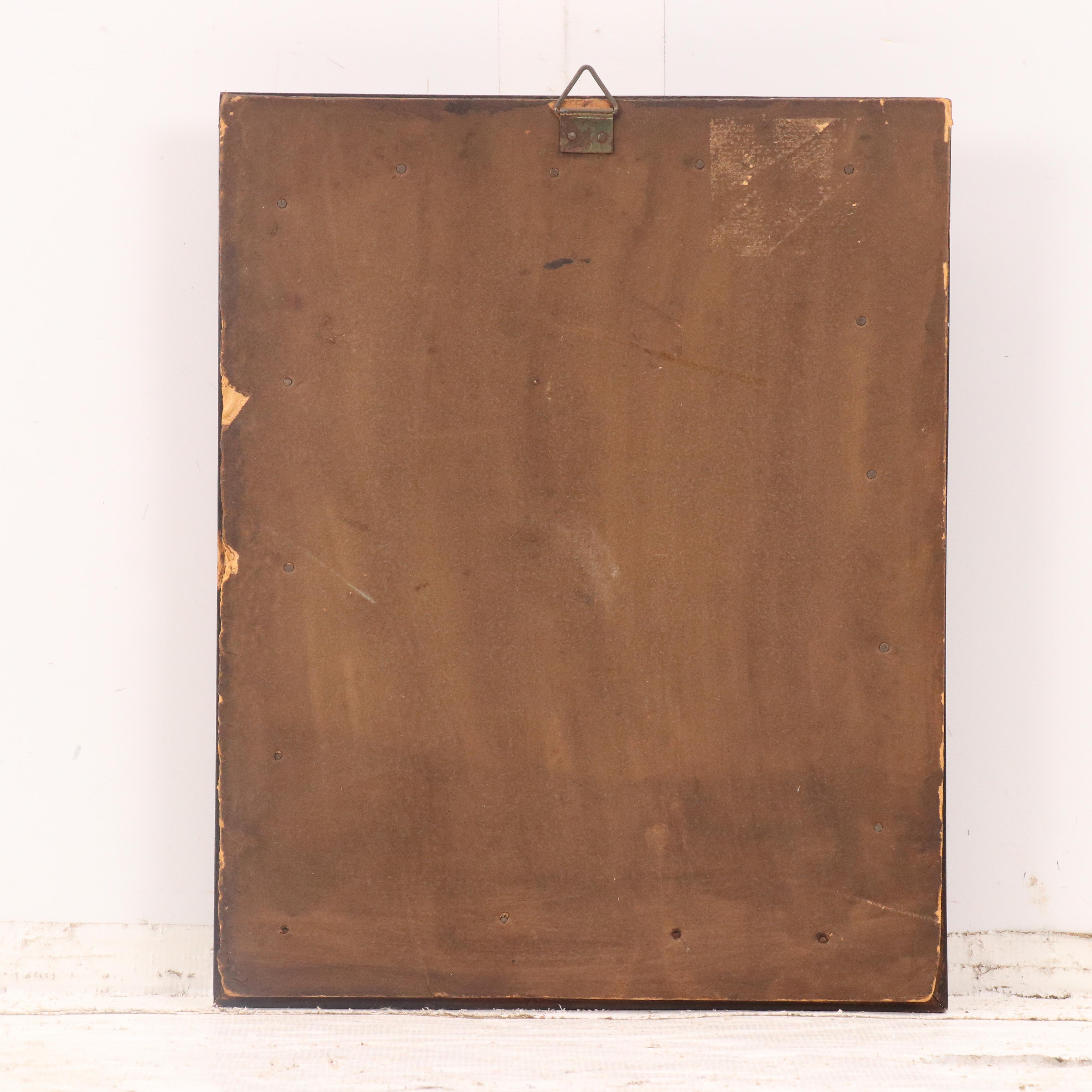 Framed Mosaic with Canal Scene, 20th Century