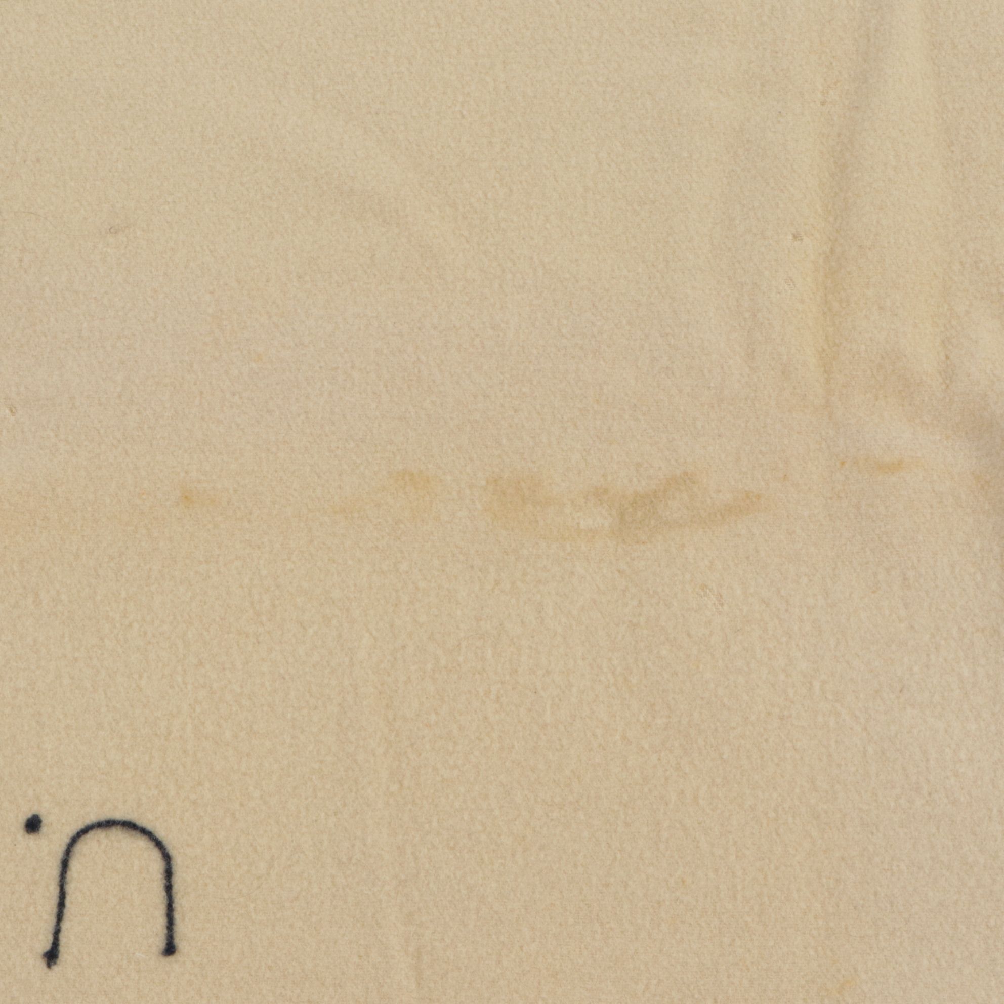 World War II Era U.S. Navy Cream and Striped Wool Blanket, Mid-20th C.