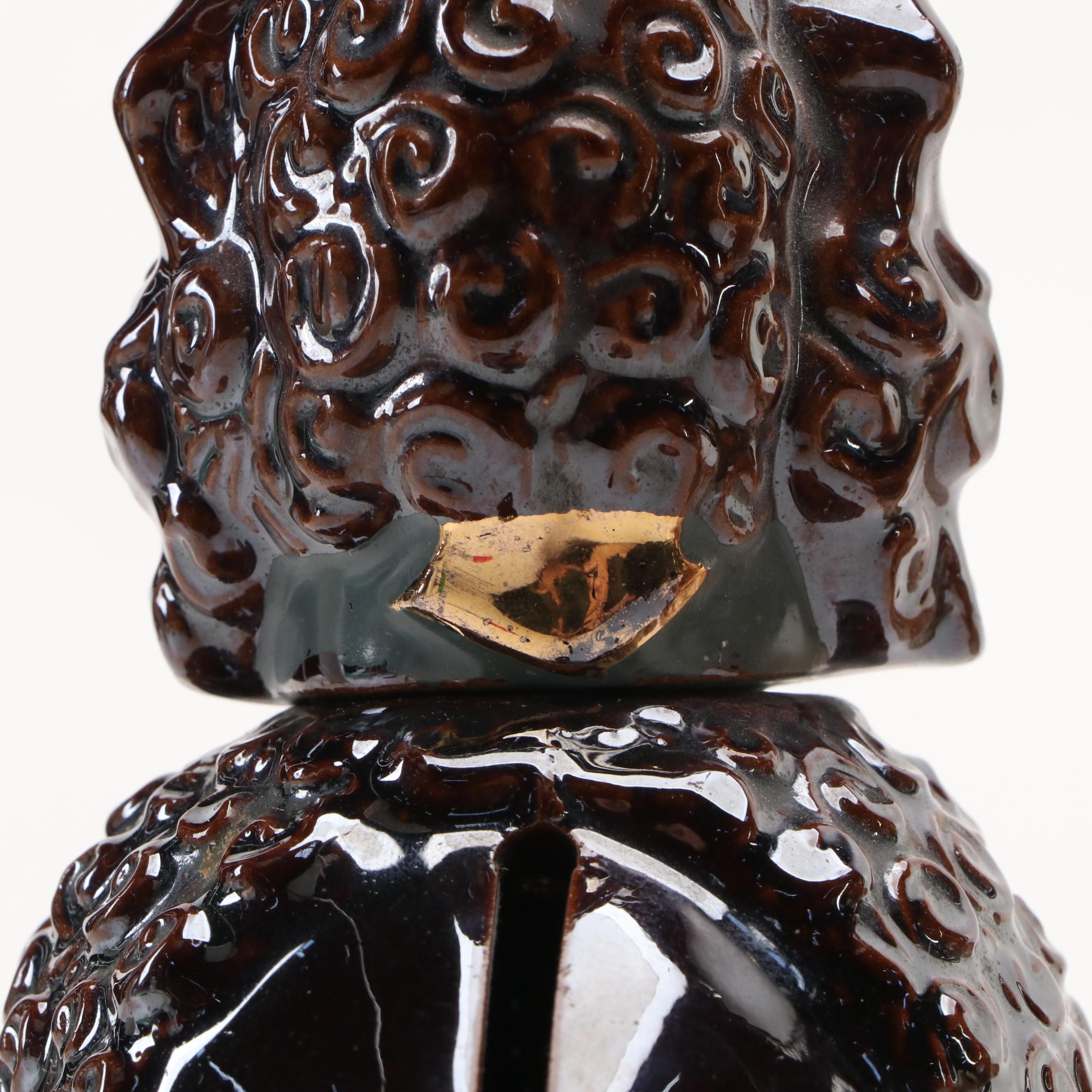 Napco Ceramic Poodle Piggy Bank with Homco Cocker Spaniel Figurine, 20th C.