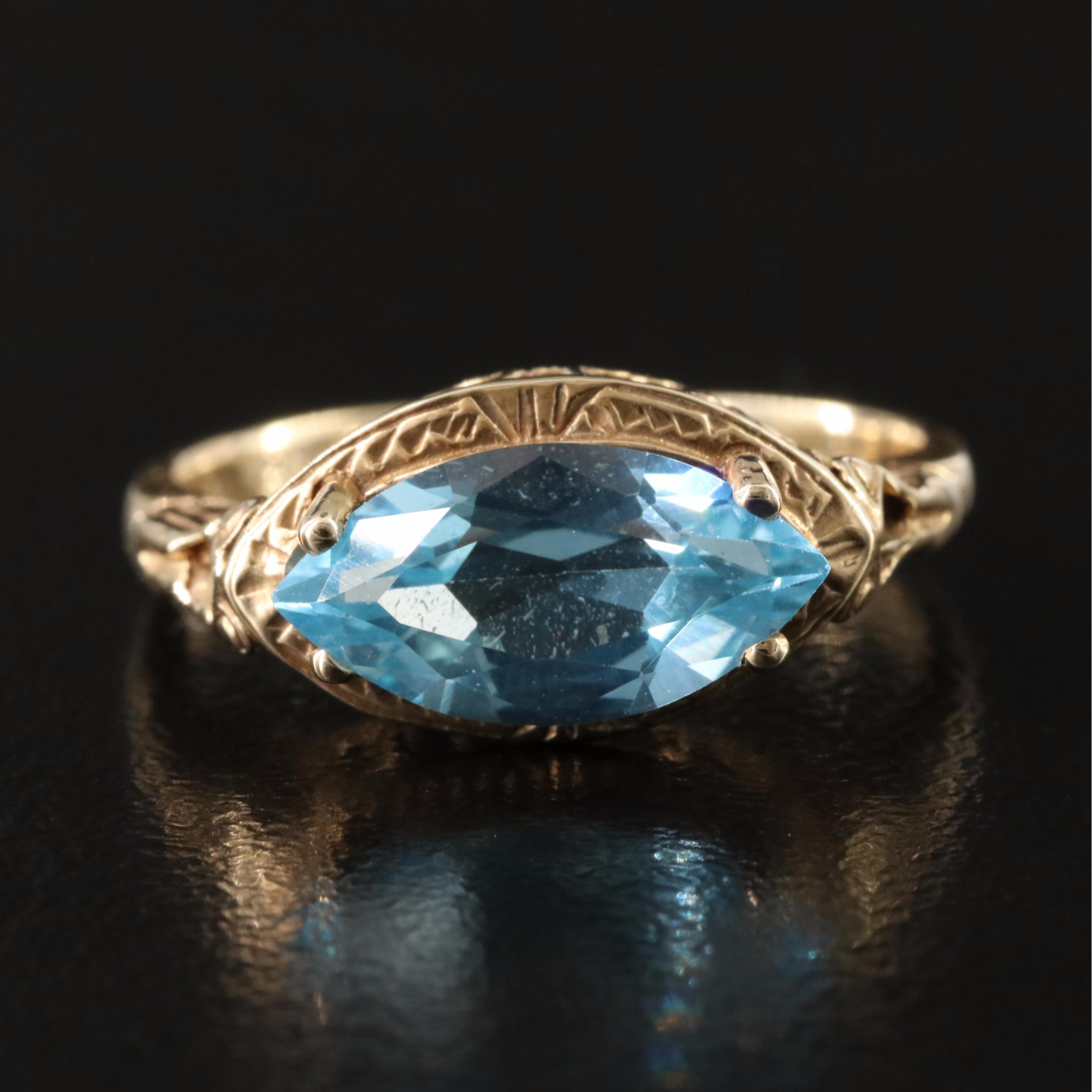 14K Topaz Ring