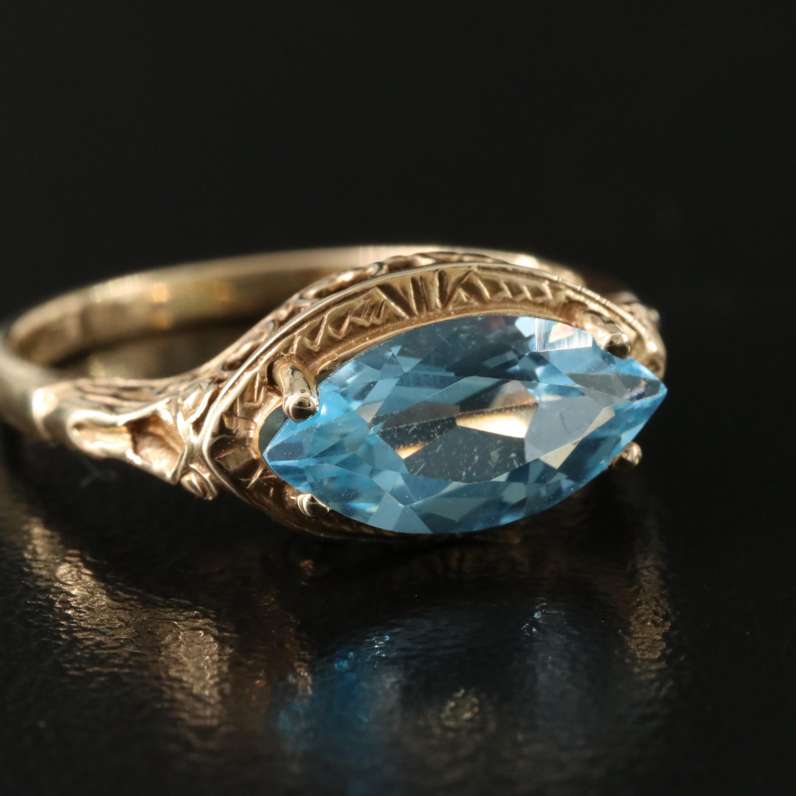 14K Topaz Ring