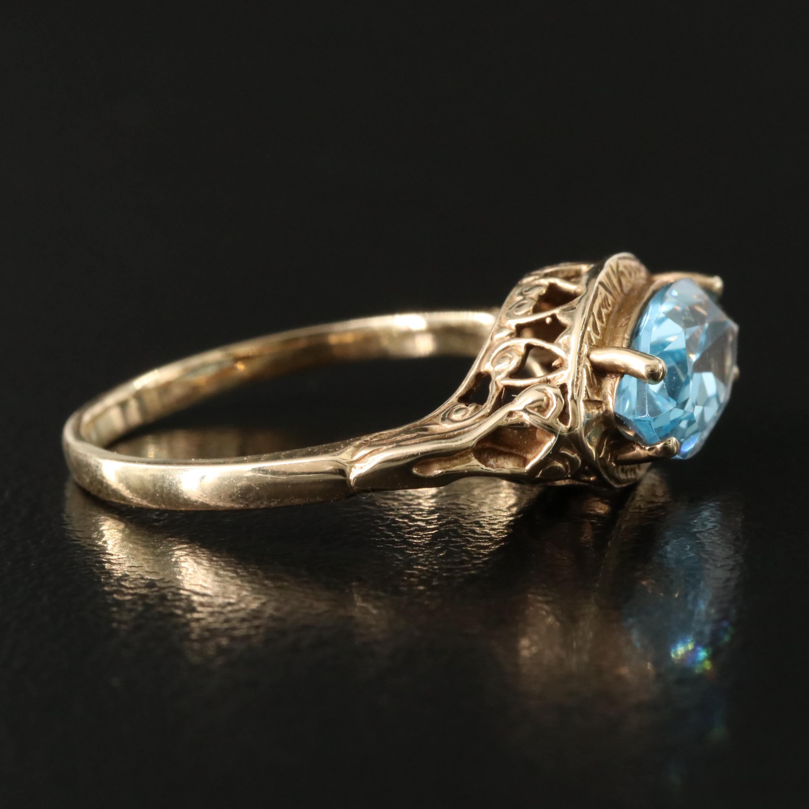 14K Topaz Ring