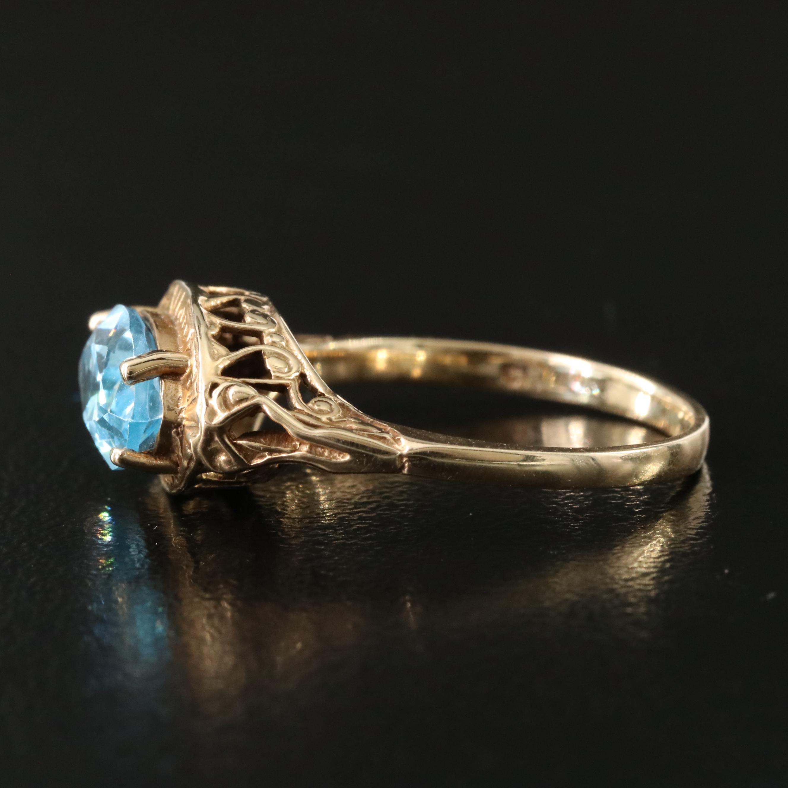 14K Topaz Ring