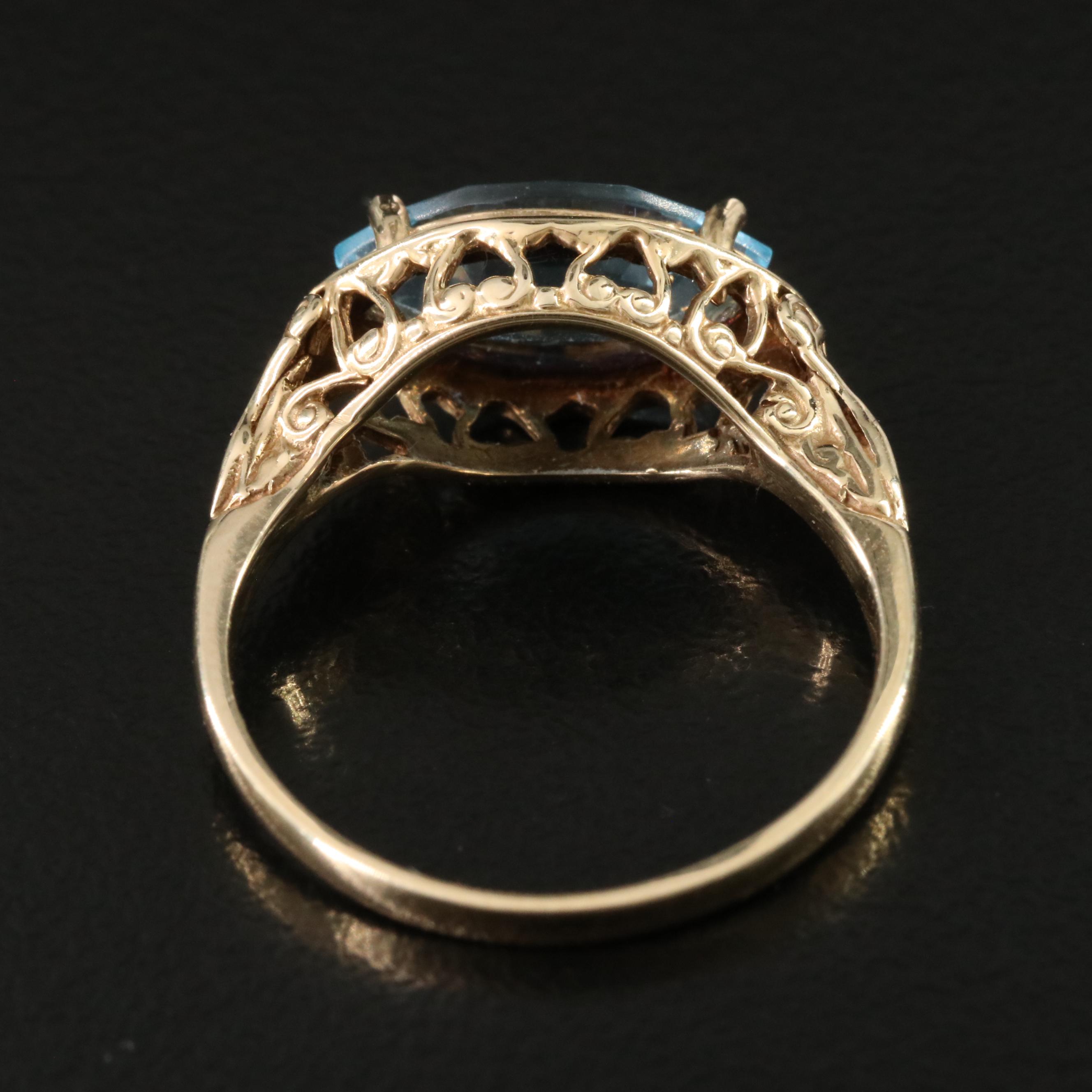 14K Topaz Ring