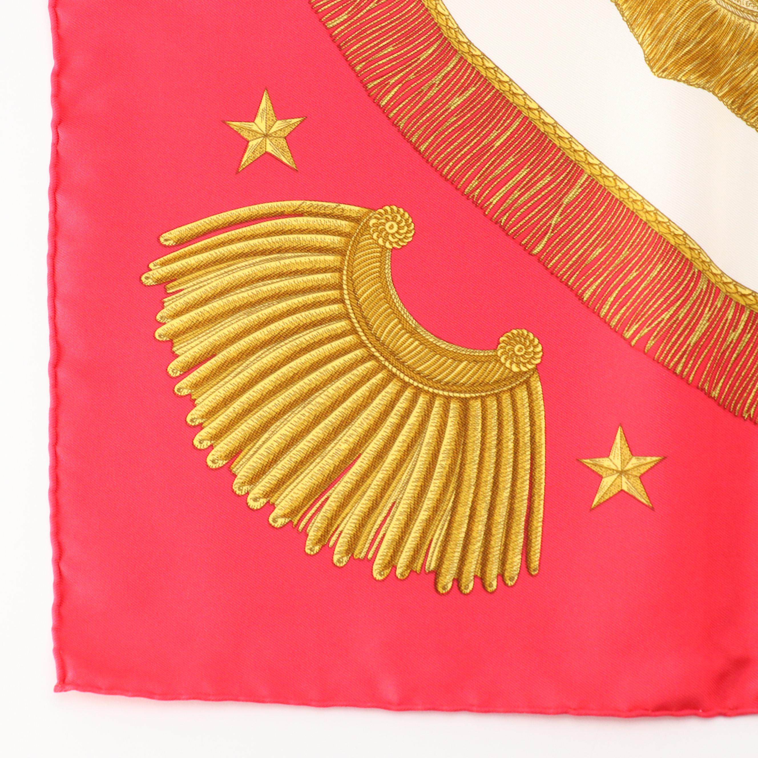 Hermès "Poste et Cavalerie" Silk Twill Scarf 90 in Box