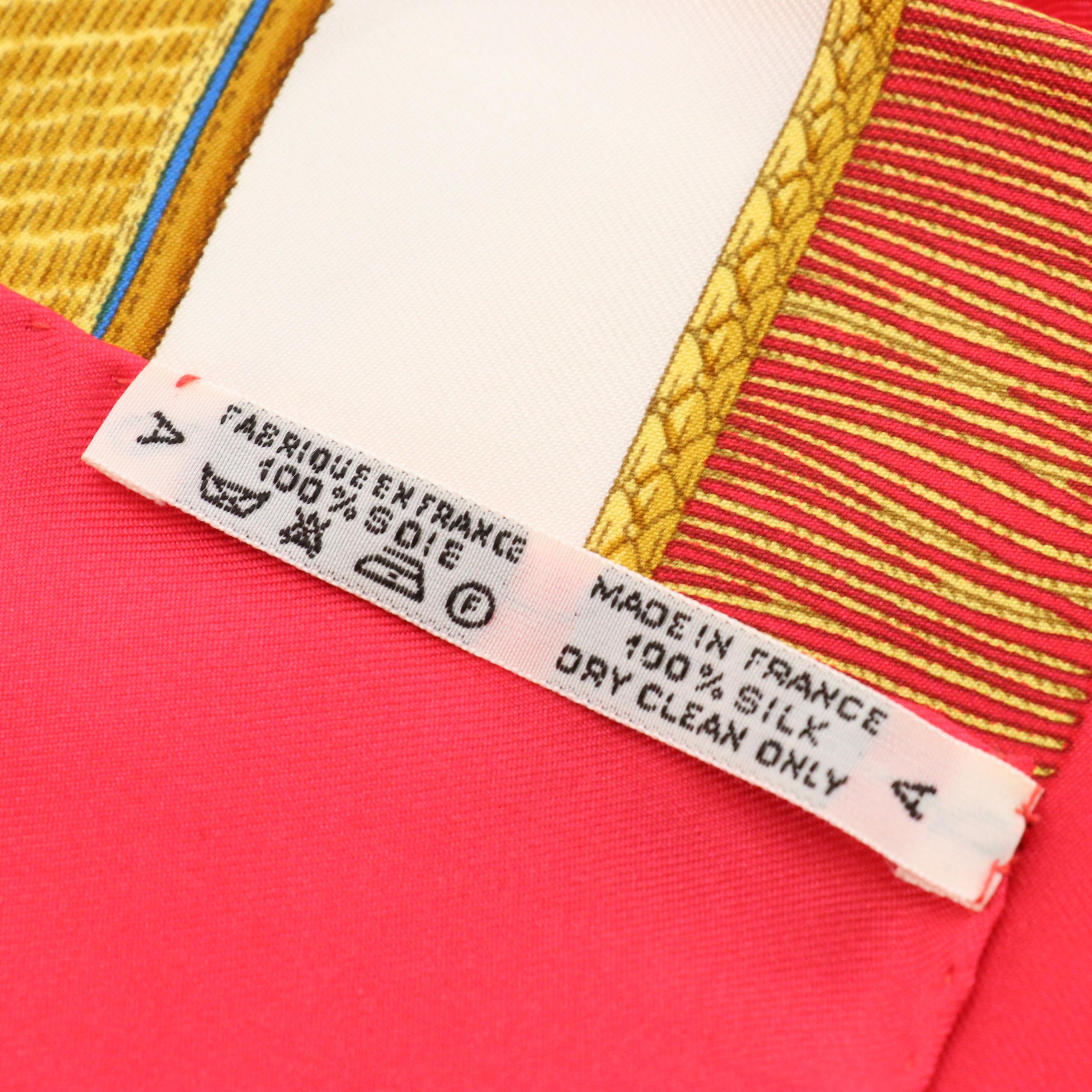 Hermès "Poste et Cavalerie" Silk Twill Scarf 90 in Box