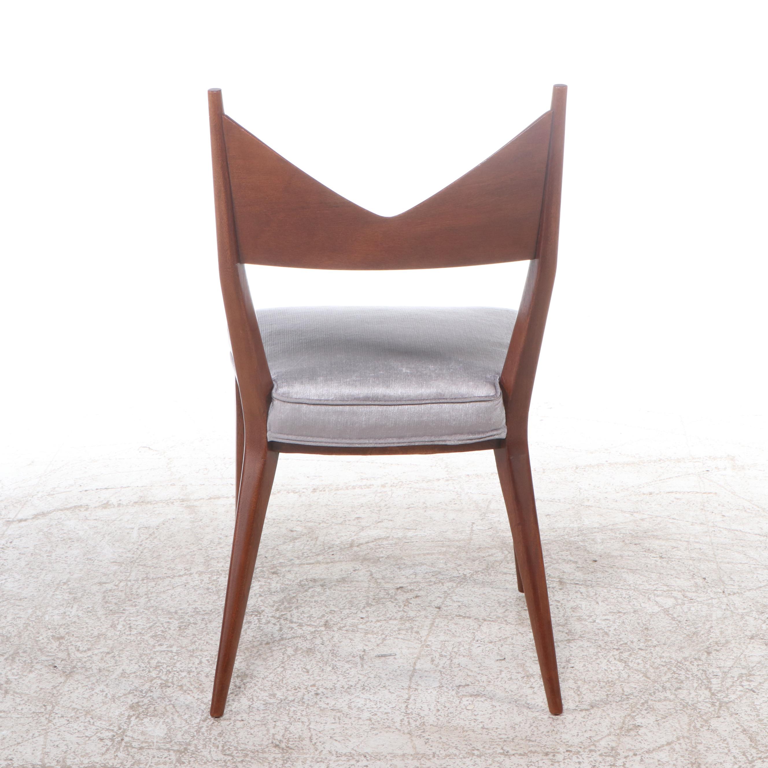 Paul McCobb for Directional Mid Century Modern Mahogany Side Chair