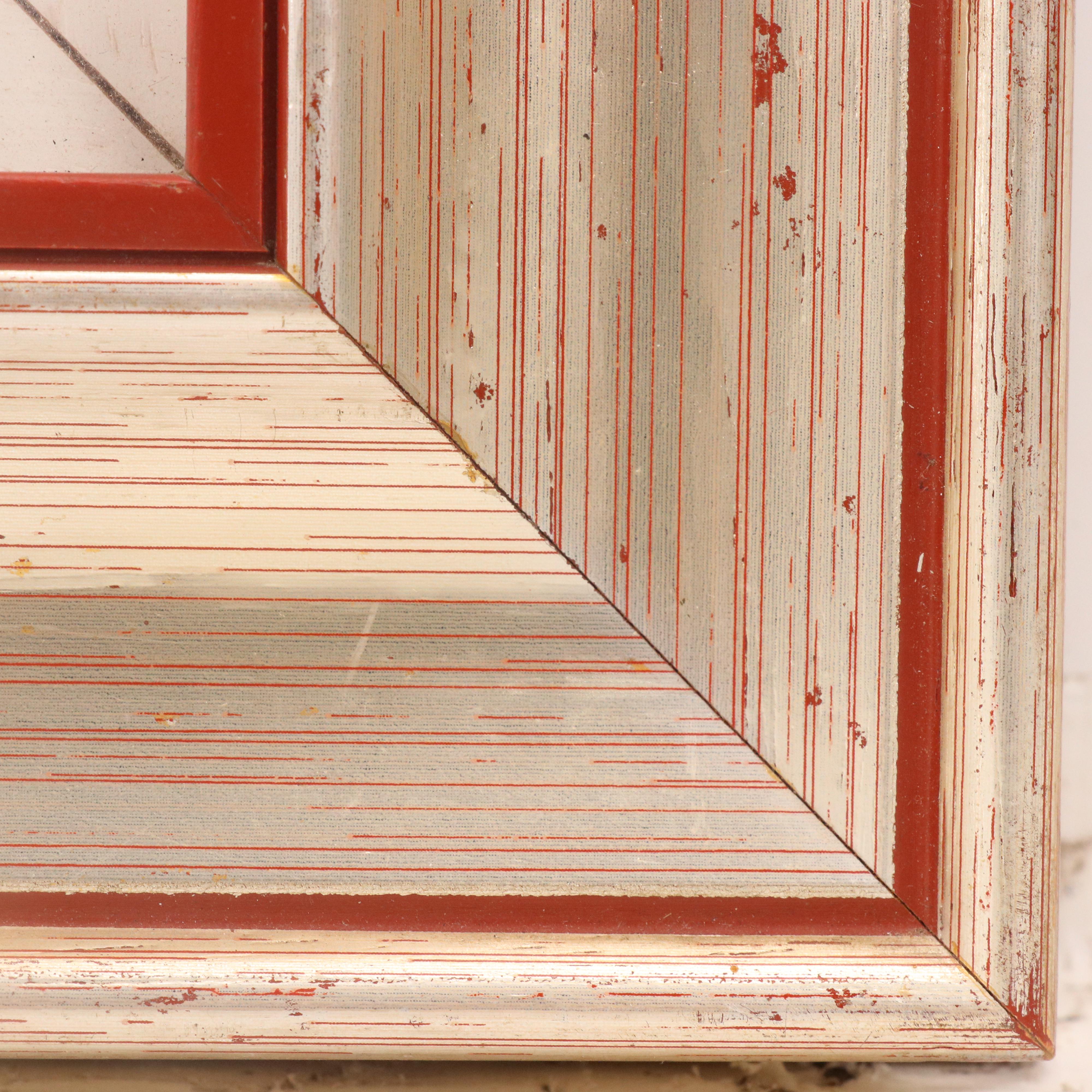 Still Life Oil Painting with Potted Flowers, Late 20th Century