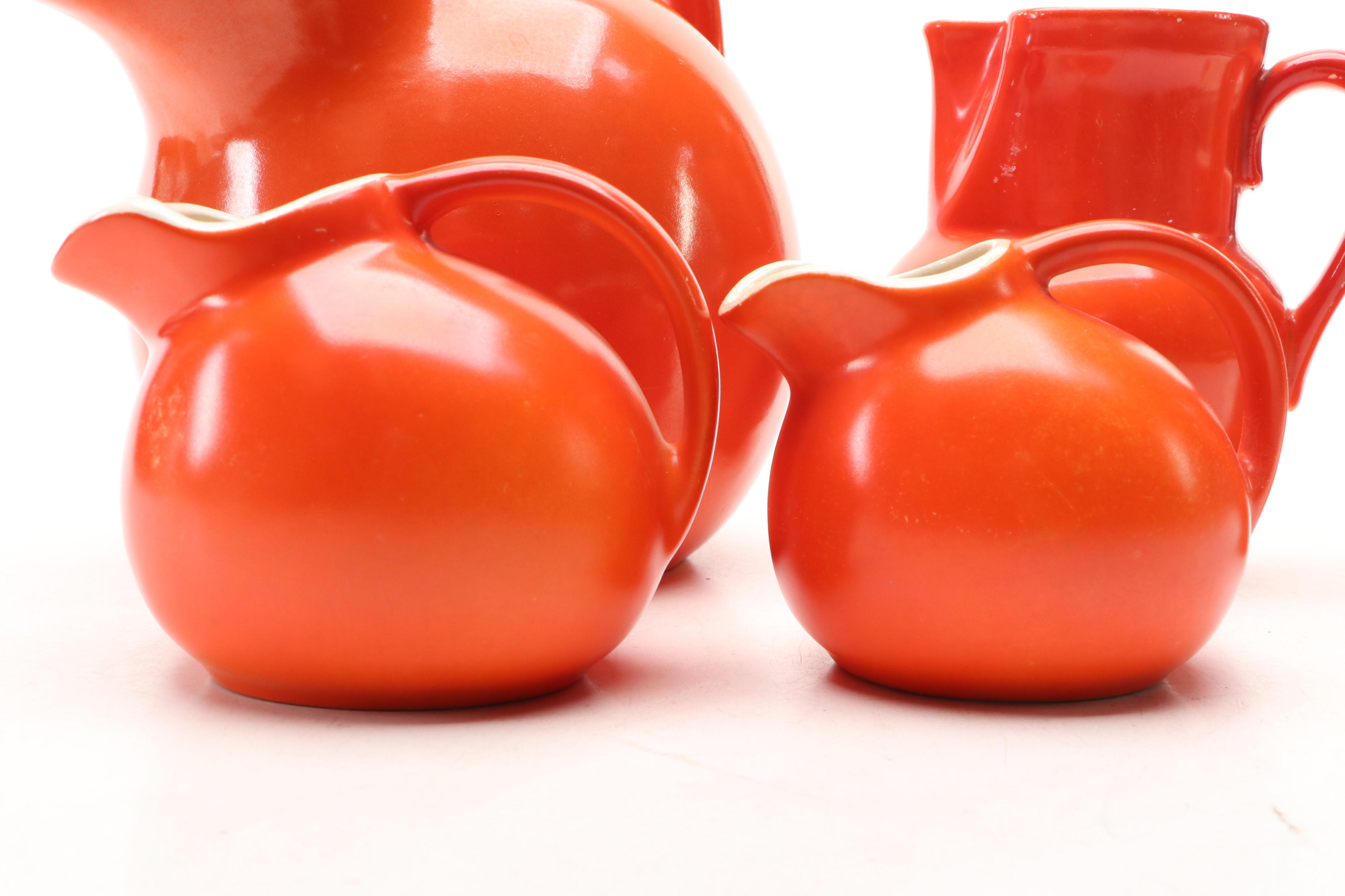 Erphila Czech Art Pottery Creamers and Pitchers with Other Serveware