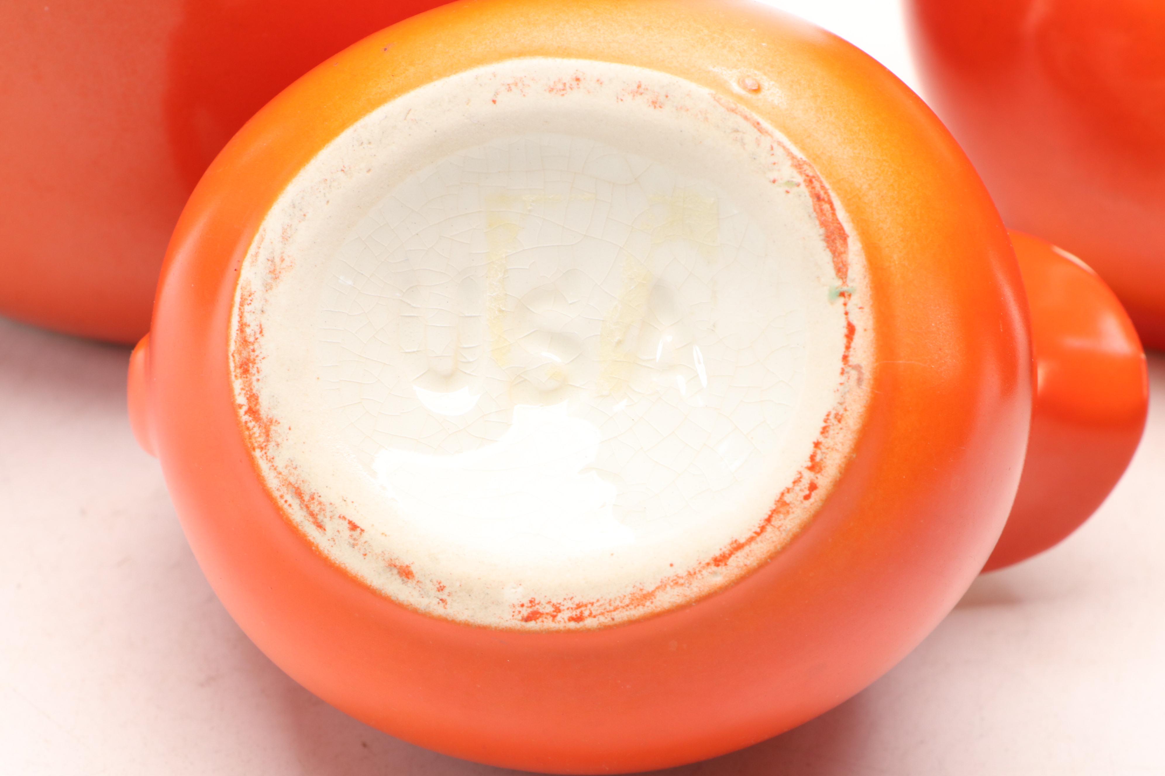 Erphila Czech Art Pottery Creamers and Pitchers with Other Serveware