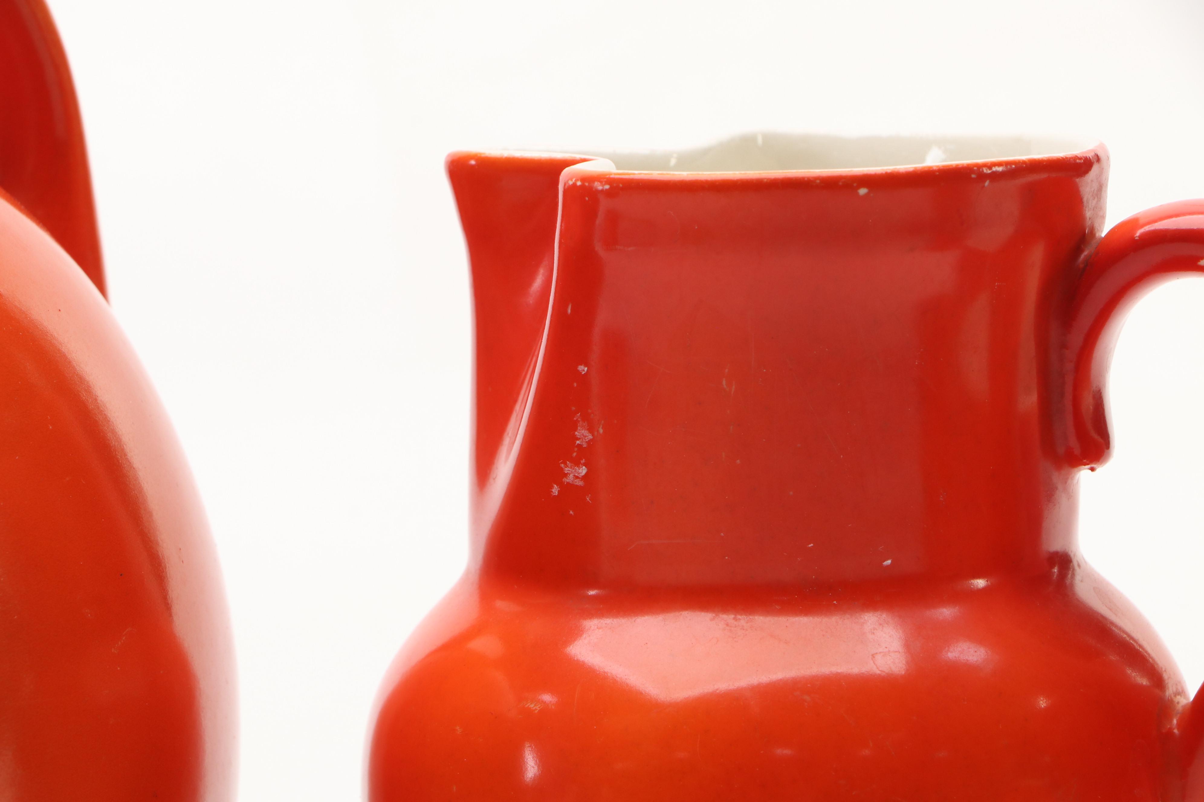 Erphila Czech Art Pottery Creamers and Pitchers with Other Serveware