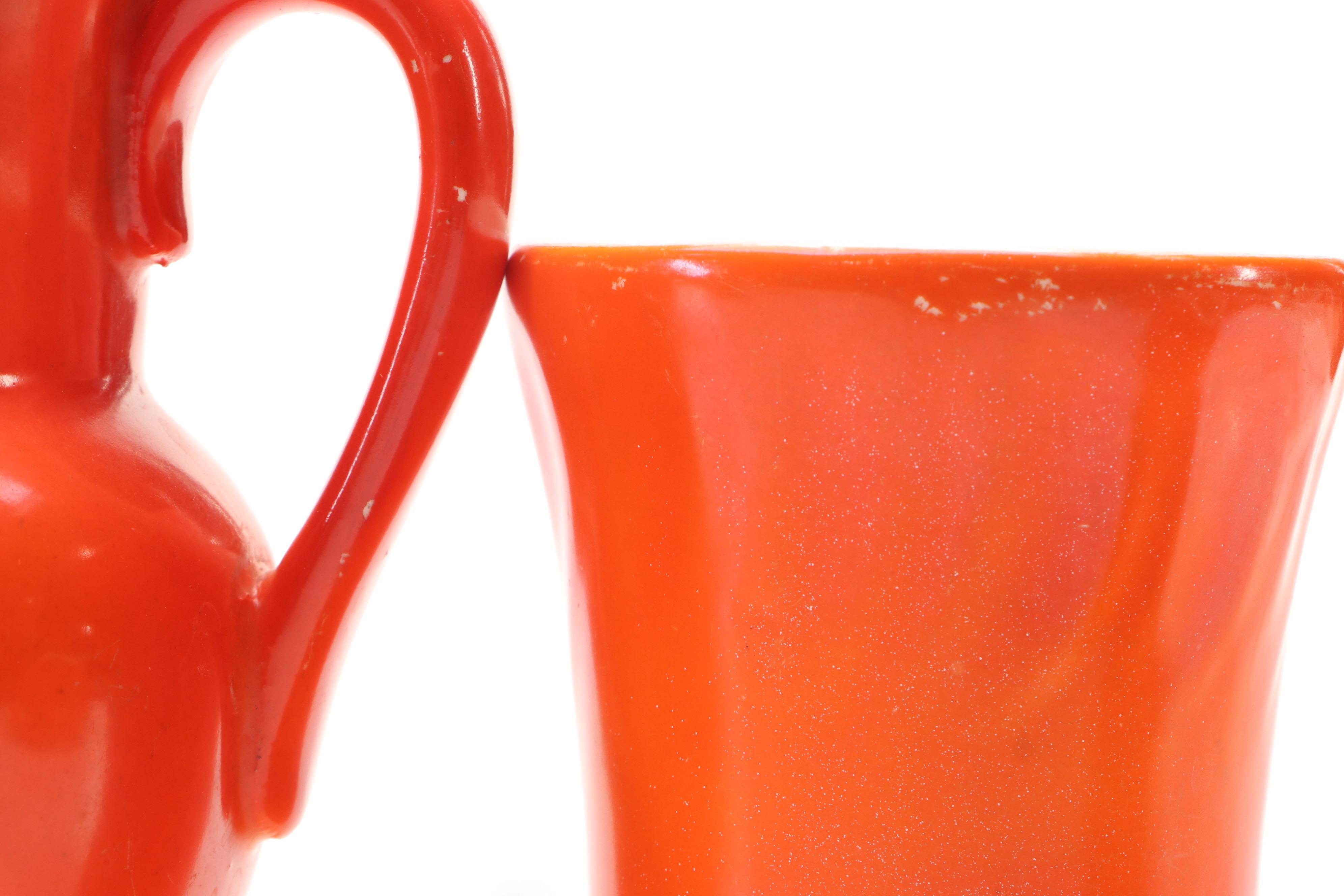 Erphila Czech Art Pottery Creamers and Pitchers with Other Serveware