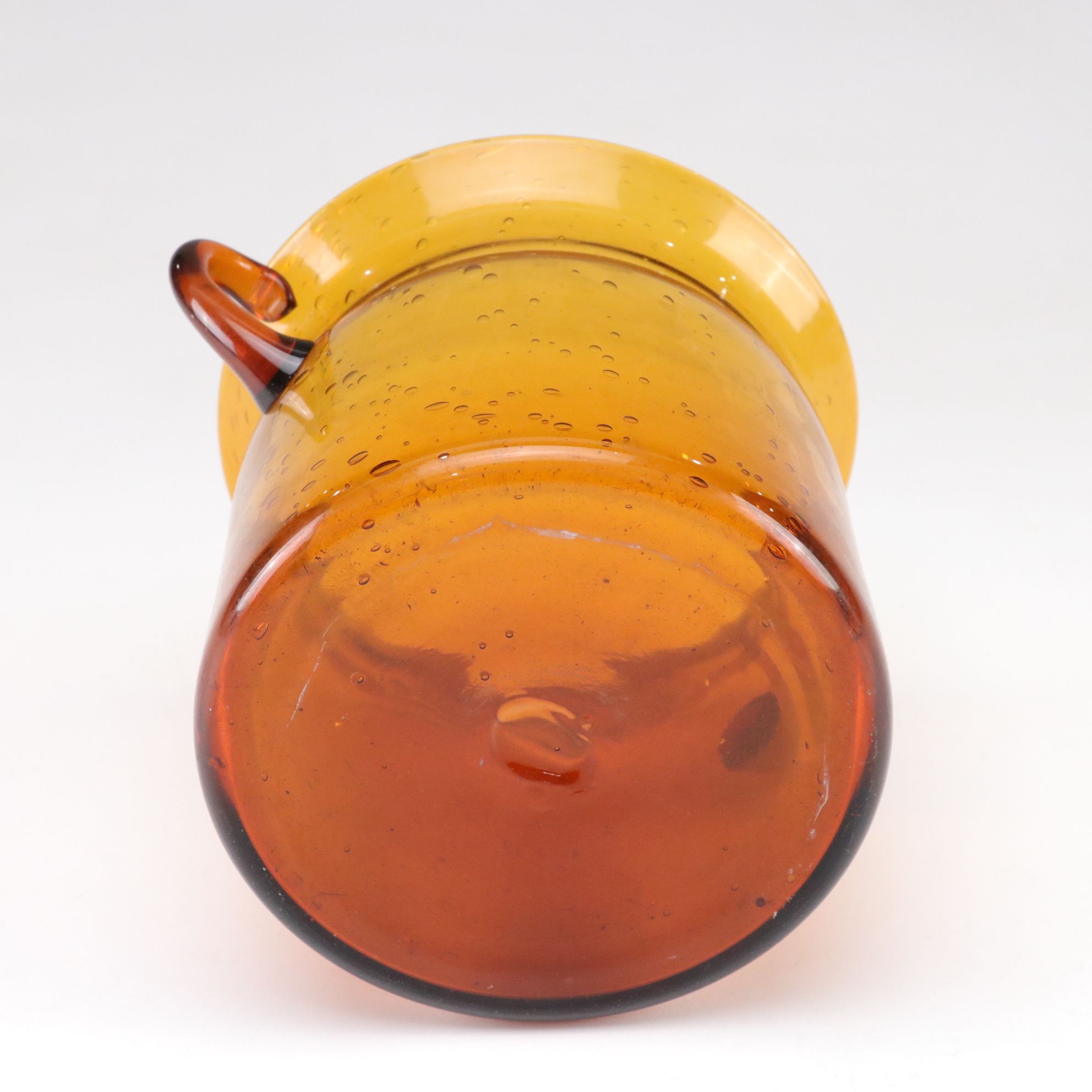 Metal and Glass Tree-Form Votive Holder and Blown Glass Vase