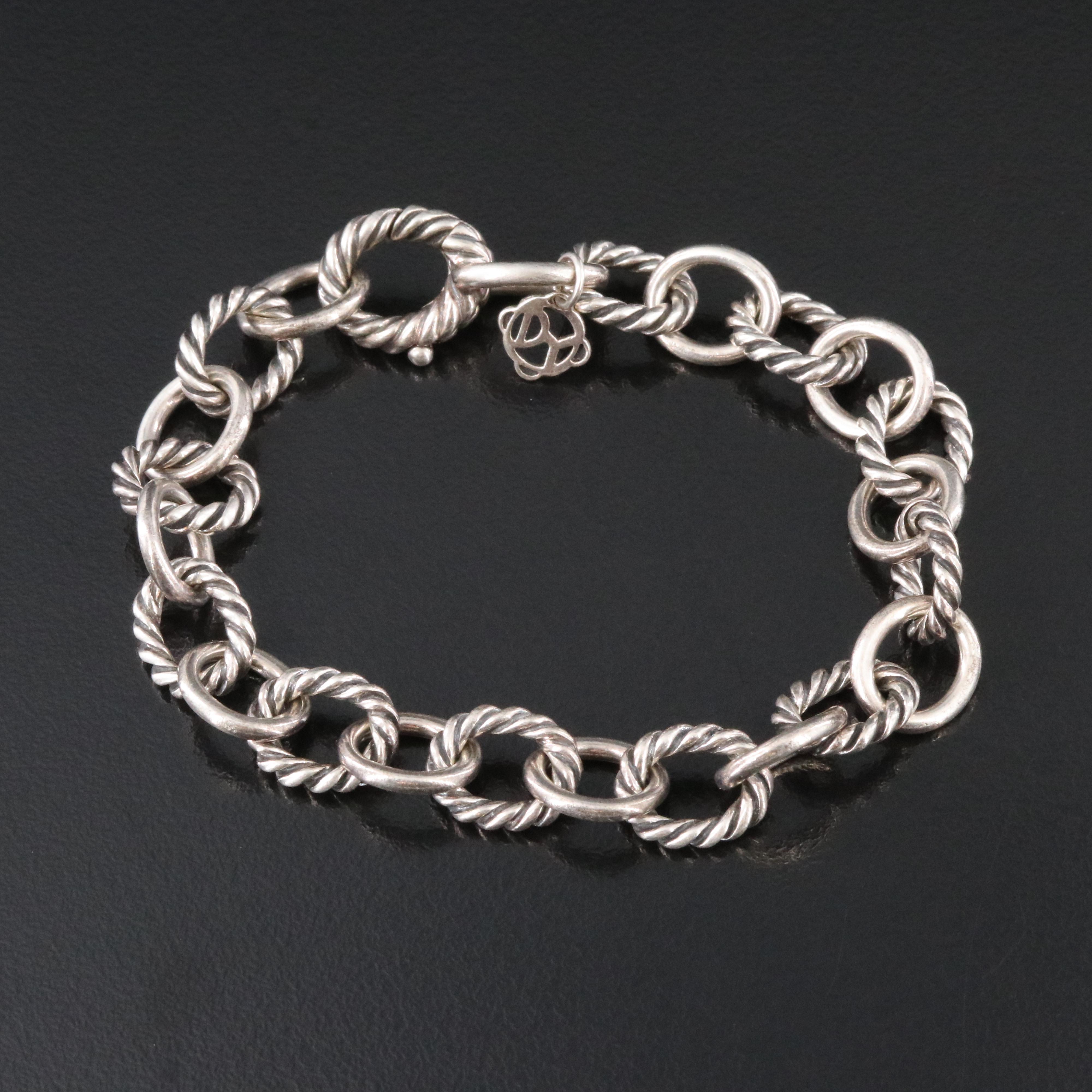 David Yurman Sterling Oval Link Cable Bracelet