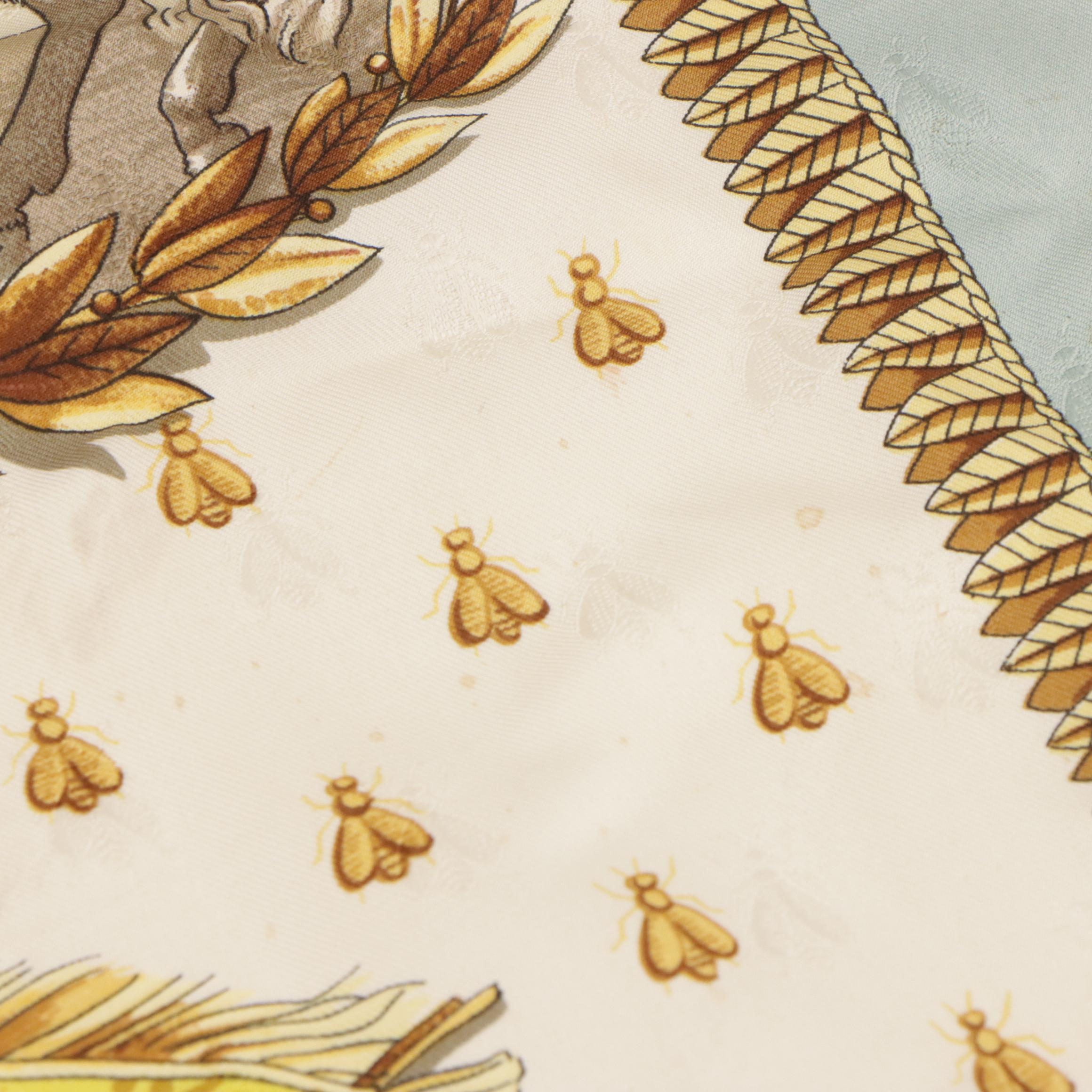 Hermès "Napoléon" Silk Jacquard Scarf 90