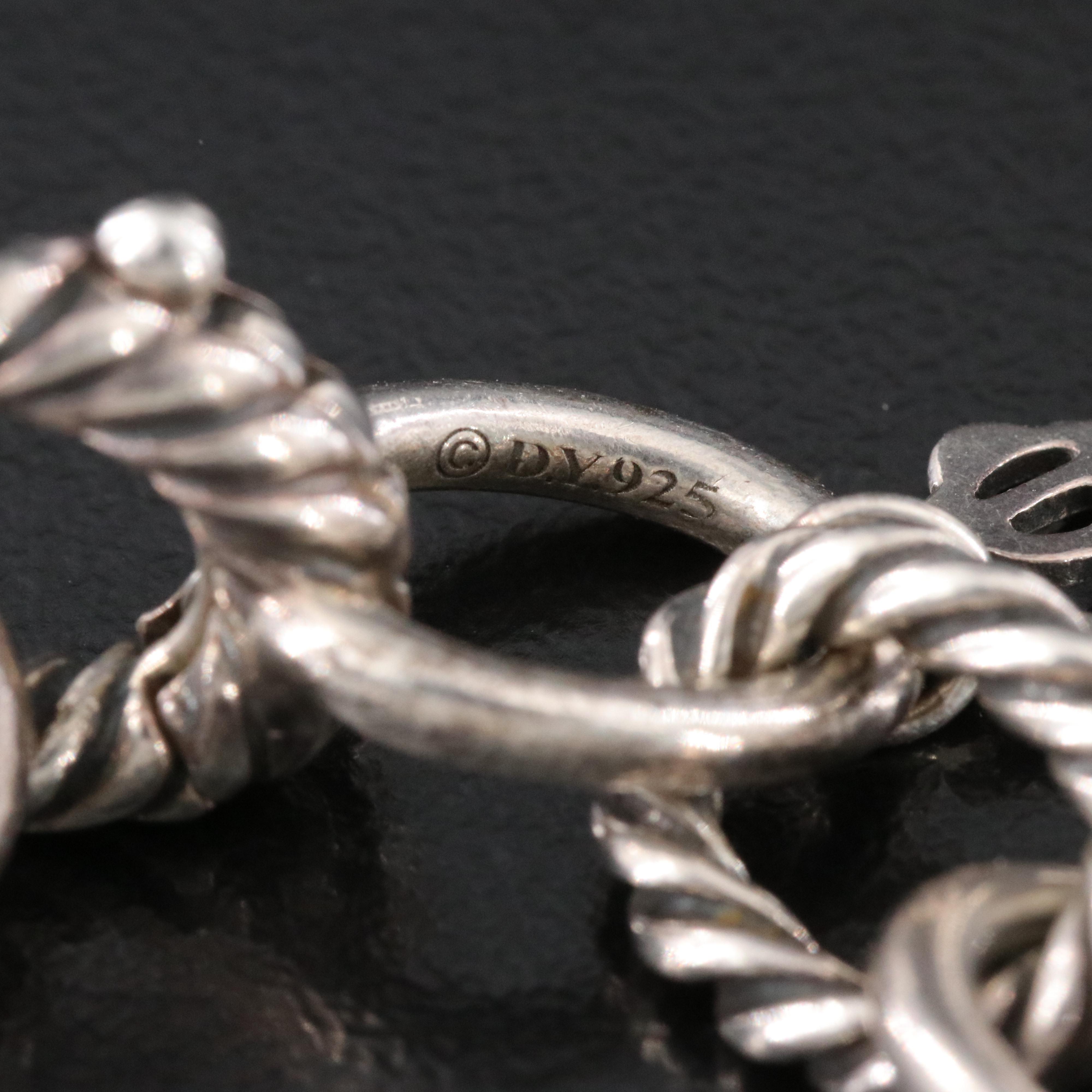 David Yurman Sterling Oval Link Cable Bracelet