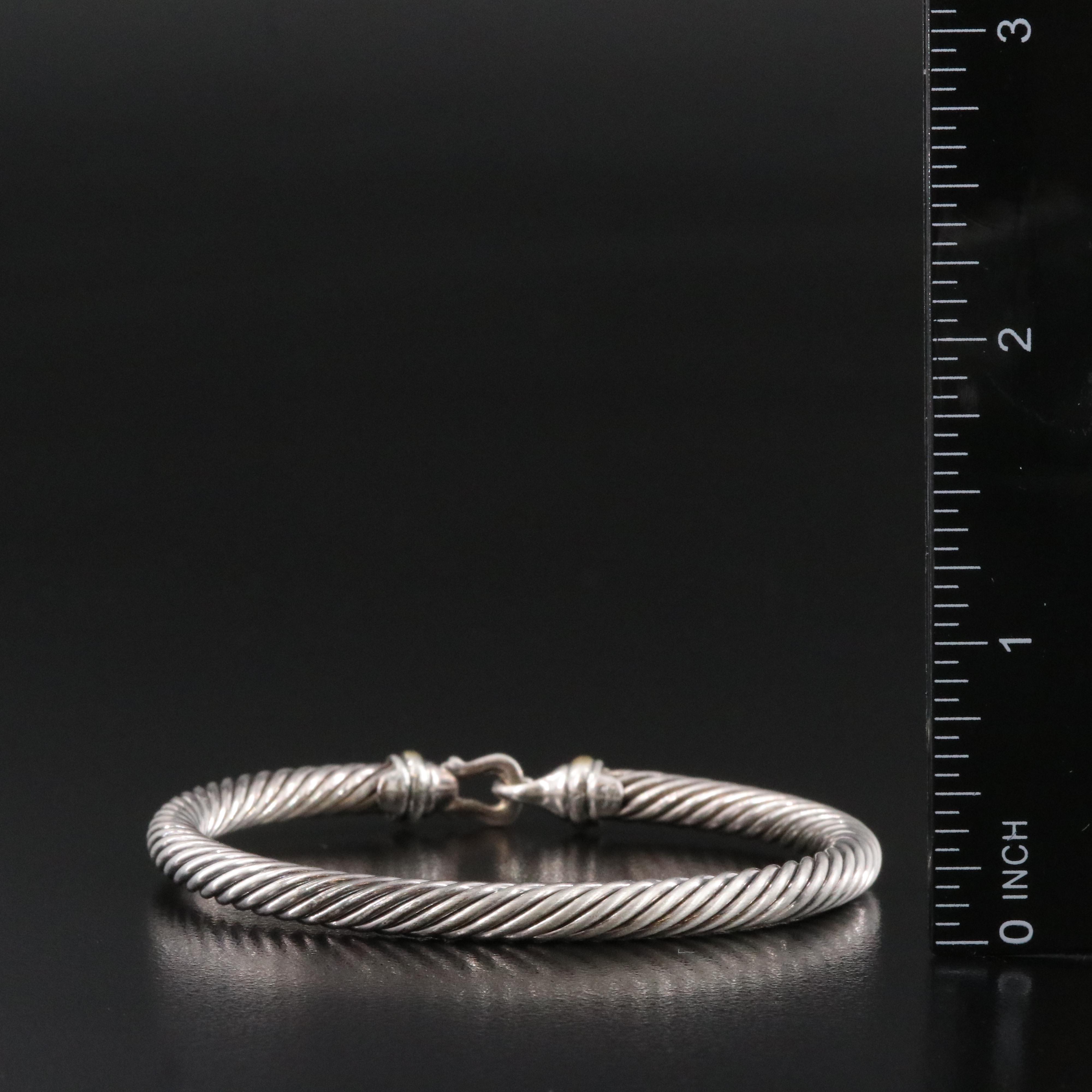 David Yurman Sterling Cable Buckle Bracelet