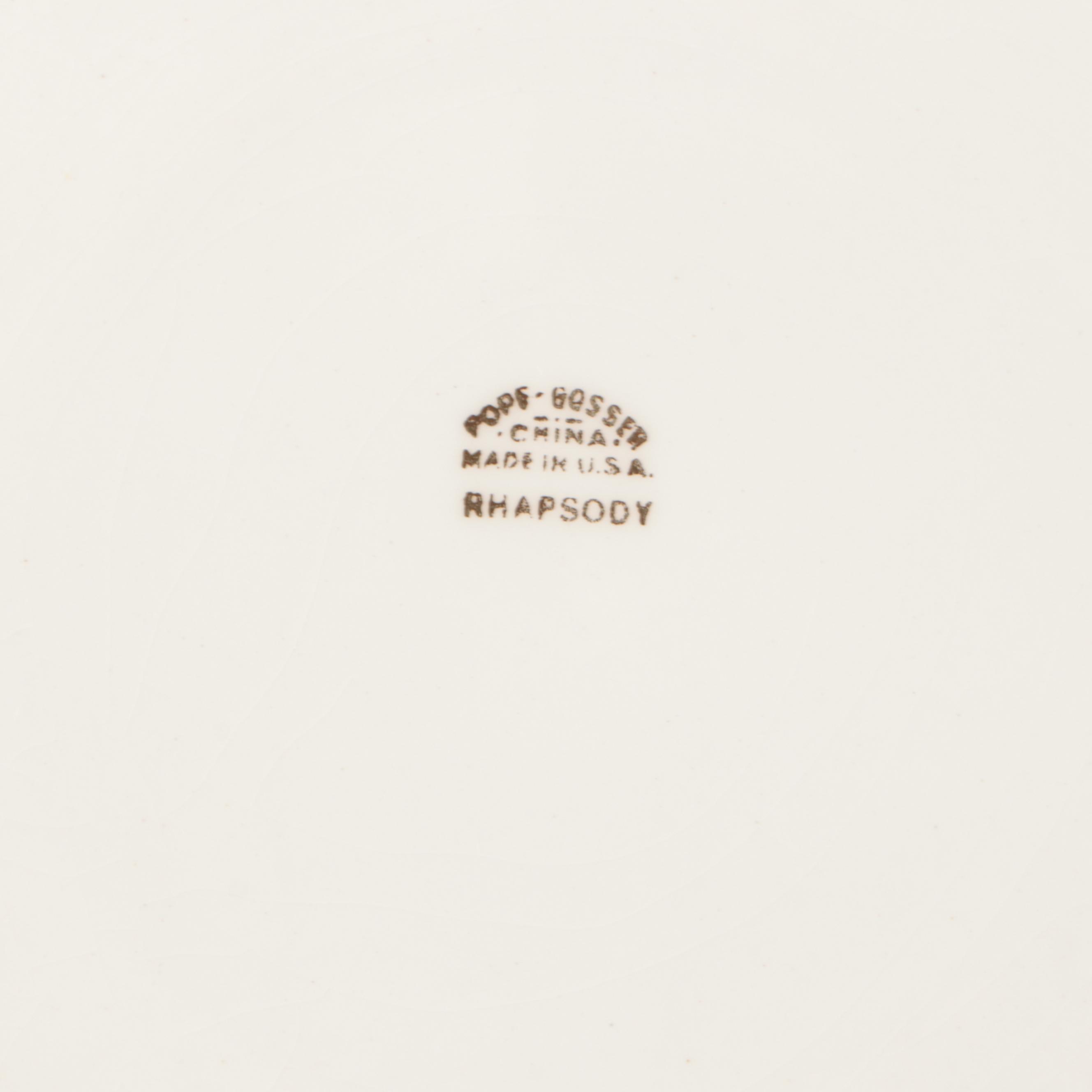 Pope Gosser "Rhapsody" Porcelain Tableware