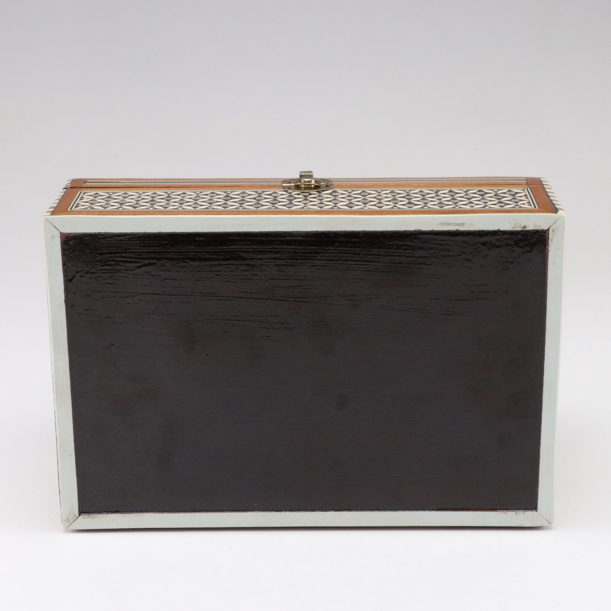 Mother-of-Pearl Inlaid Keepsake Box & Wooden Puzzle