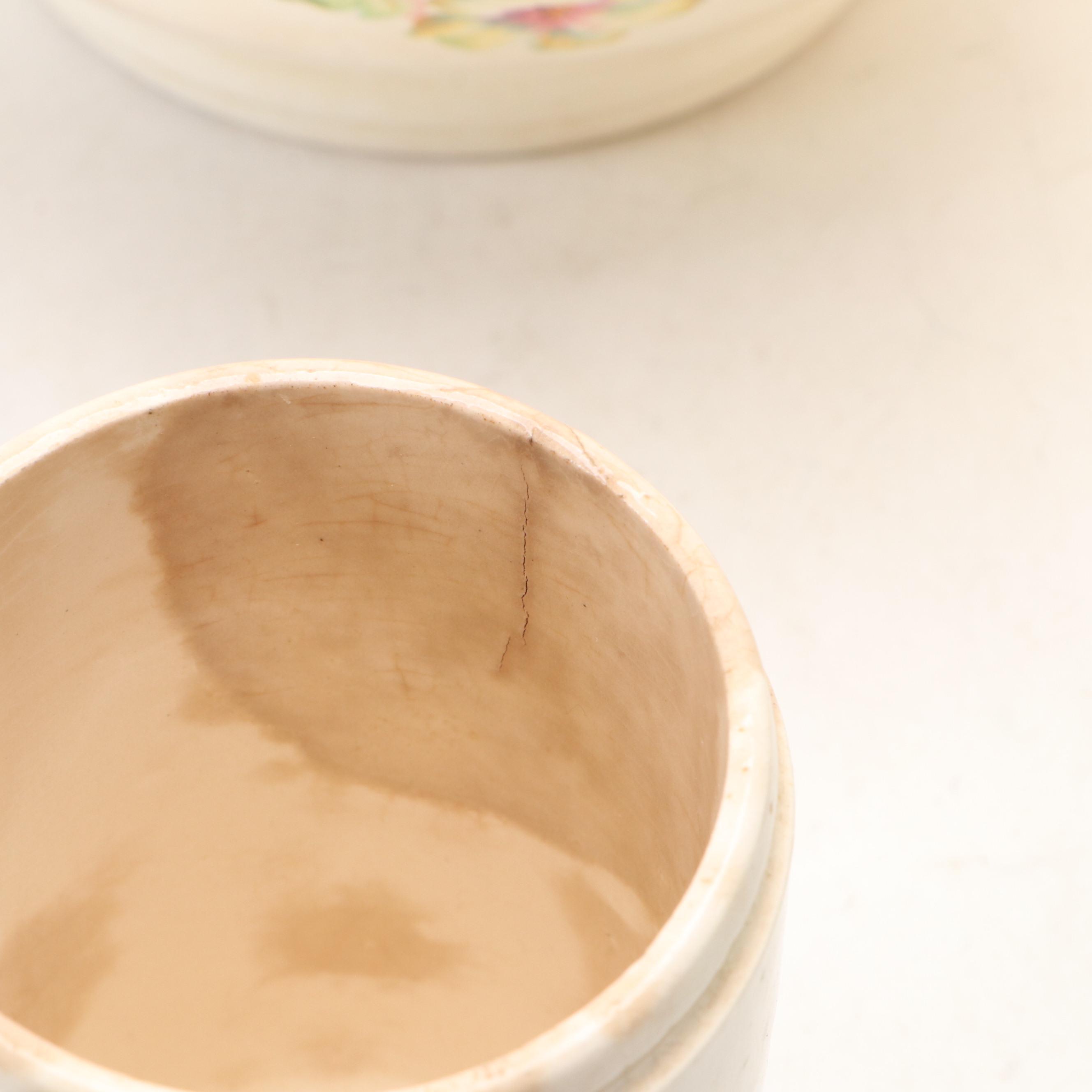 Gerda Art Deco Coffee Canister with Jadeite Mixing Bowl and Other Kitchen Décor