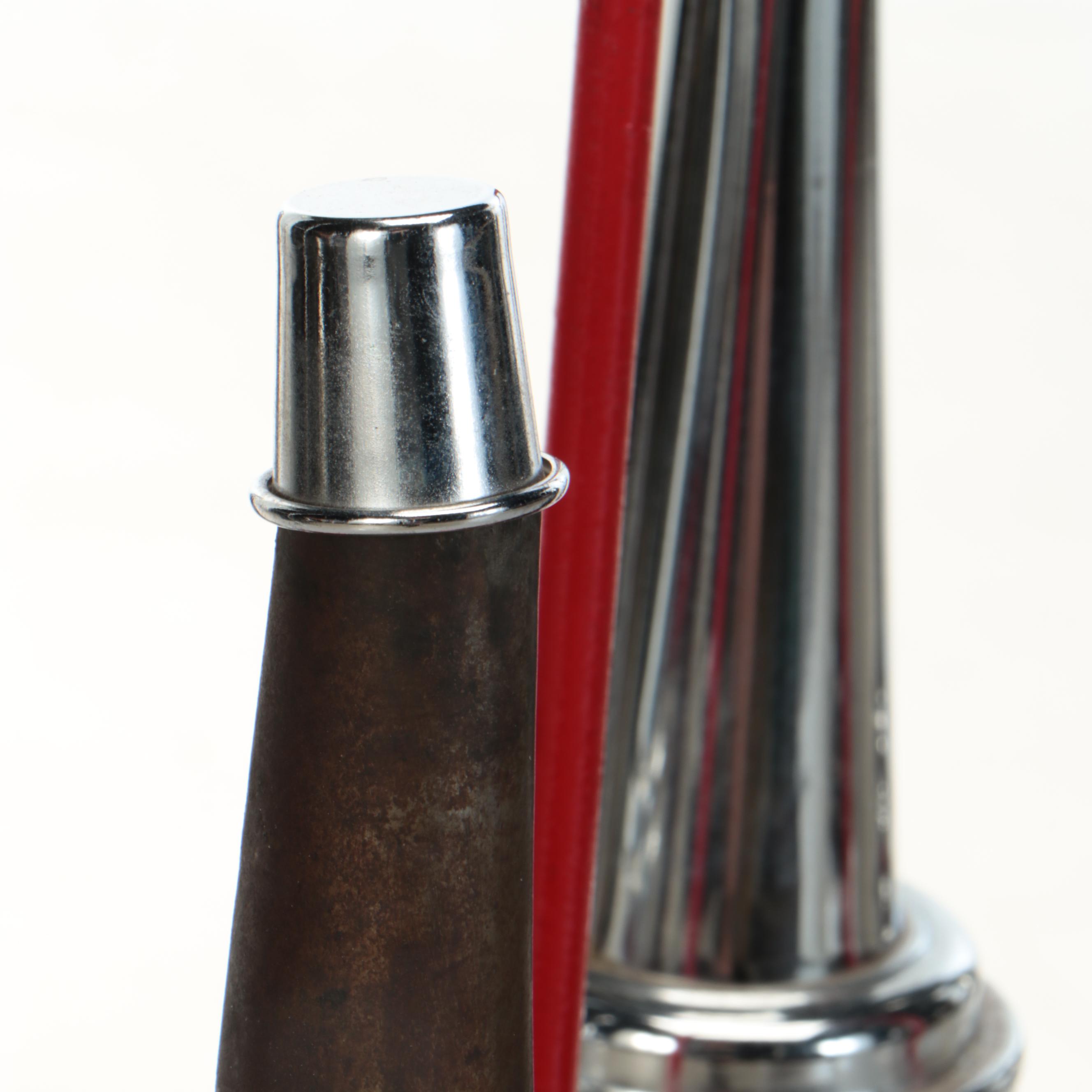 Texaco Metal Carrier with Glass Oil Bottles