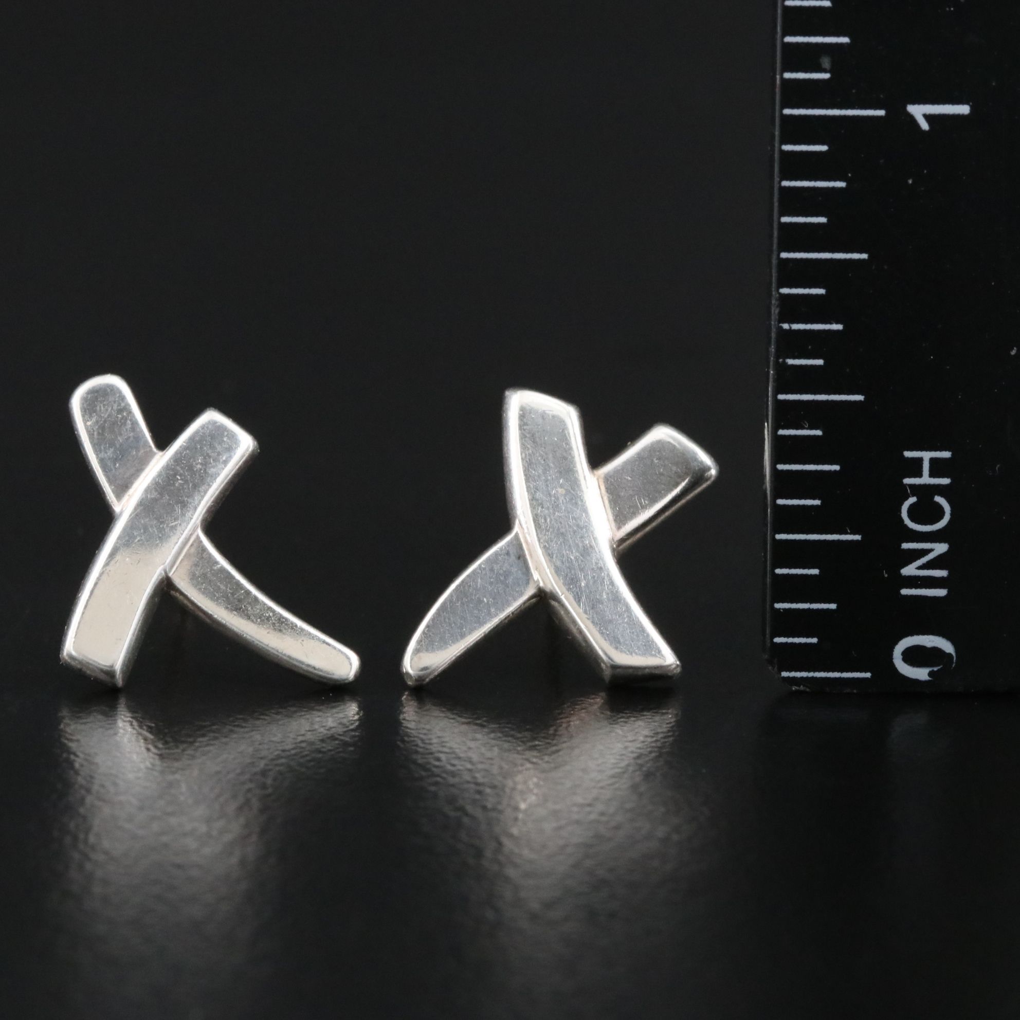 Paloma Picasso for Tiffany & Co. Graffiti X Sterling Earrings