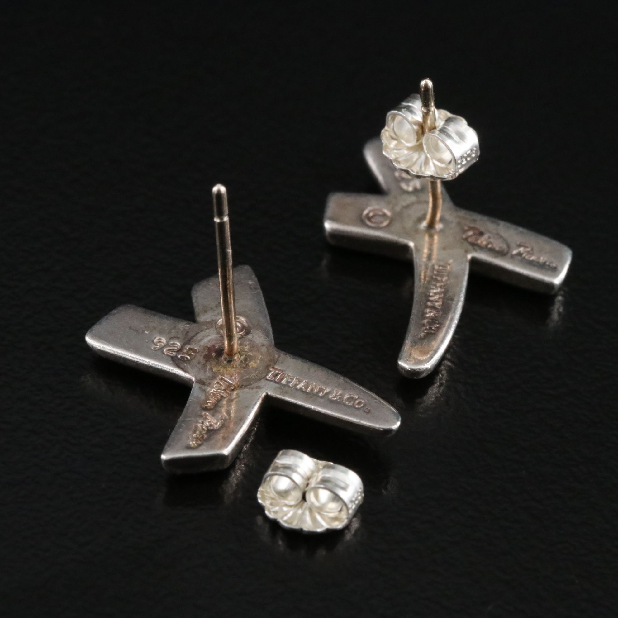 Paloma Picasso for Tiffany & Co. Graffiti X Sterling Earrings