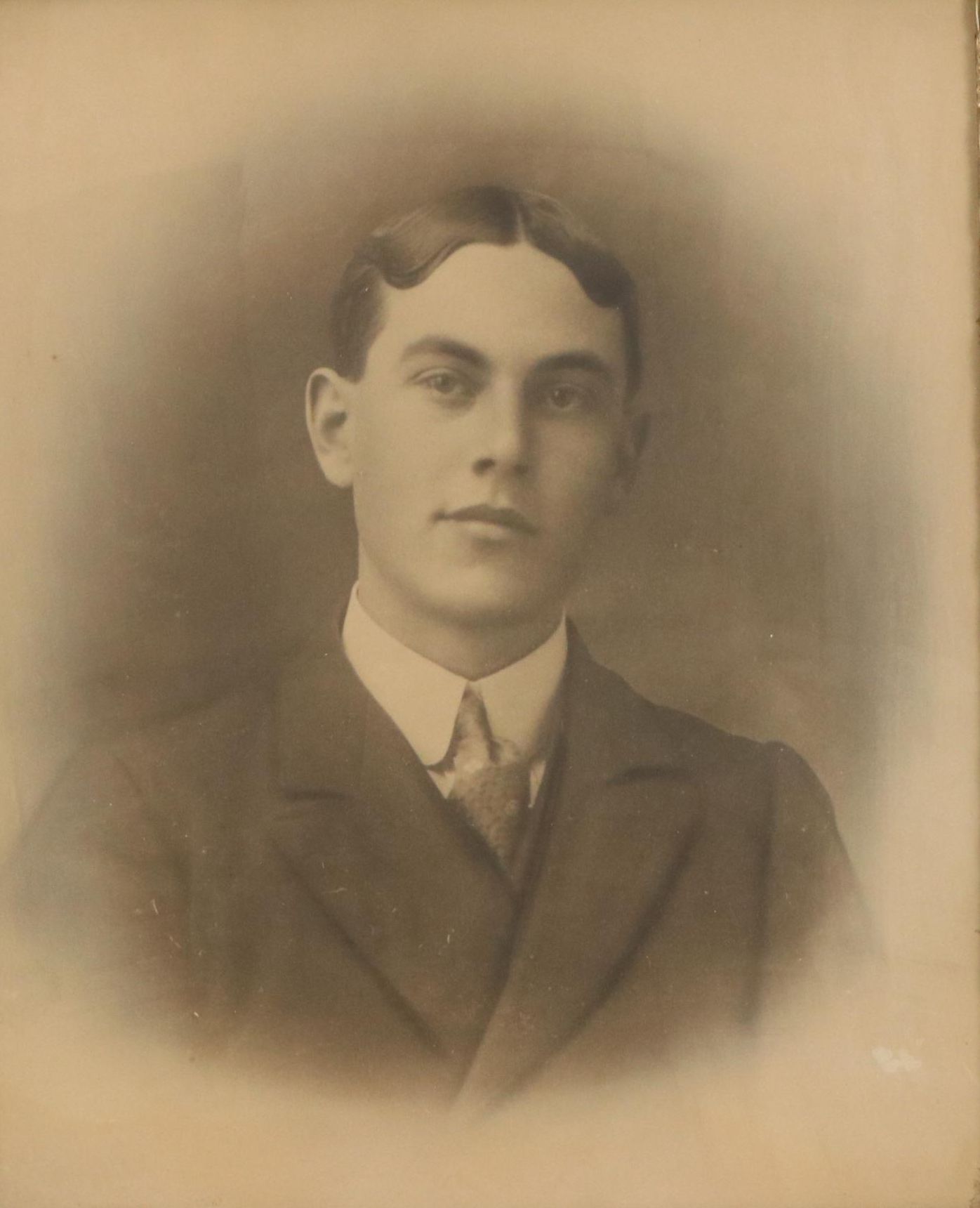 Silver Gelatin Portrait of Young Man, Early 20th Century