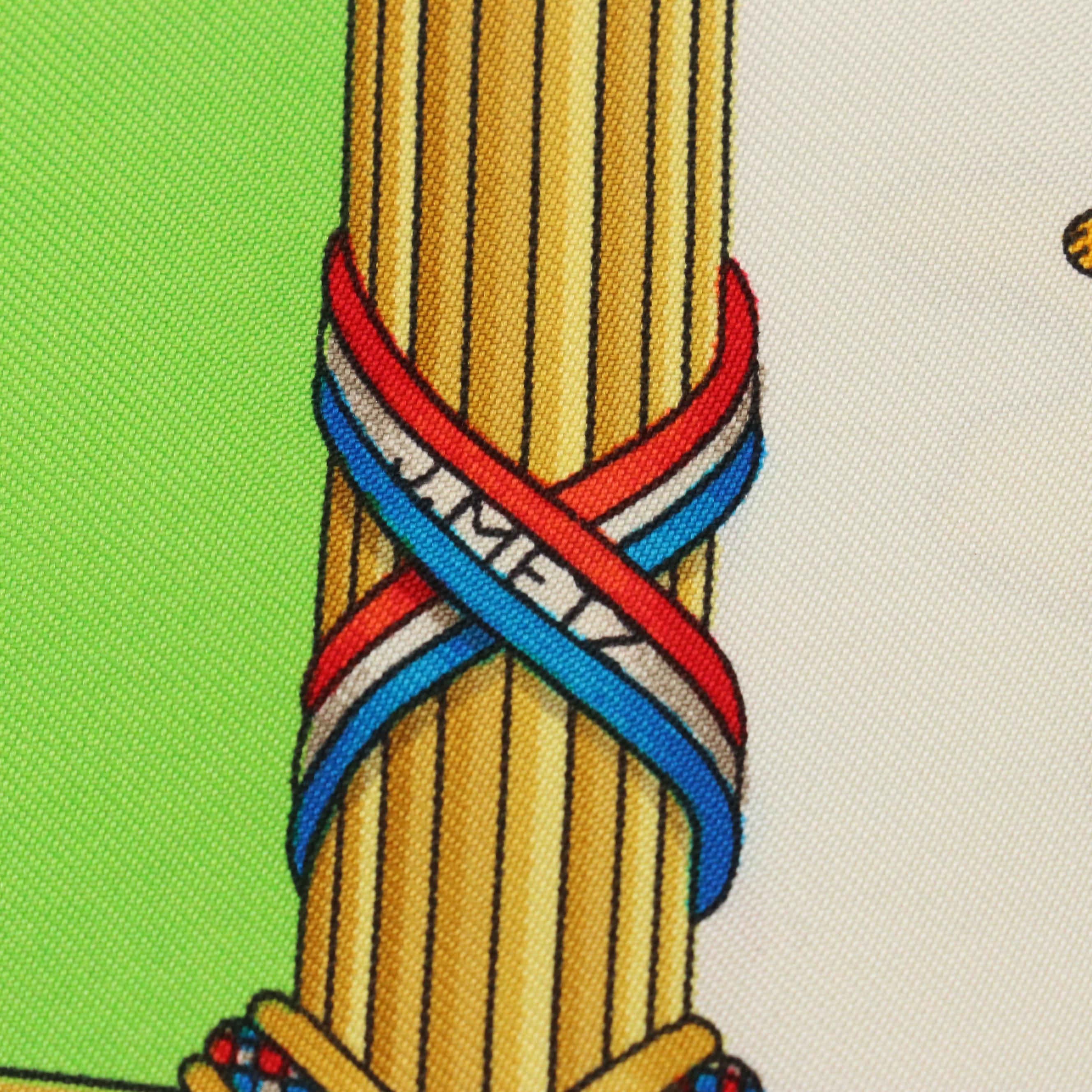 Hermès "République Française Liberté Égalité Fraternité – 1789" Scarf 90 in Silk