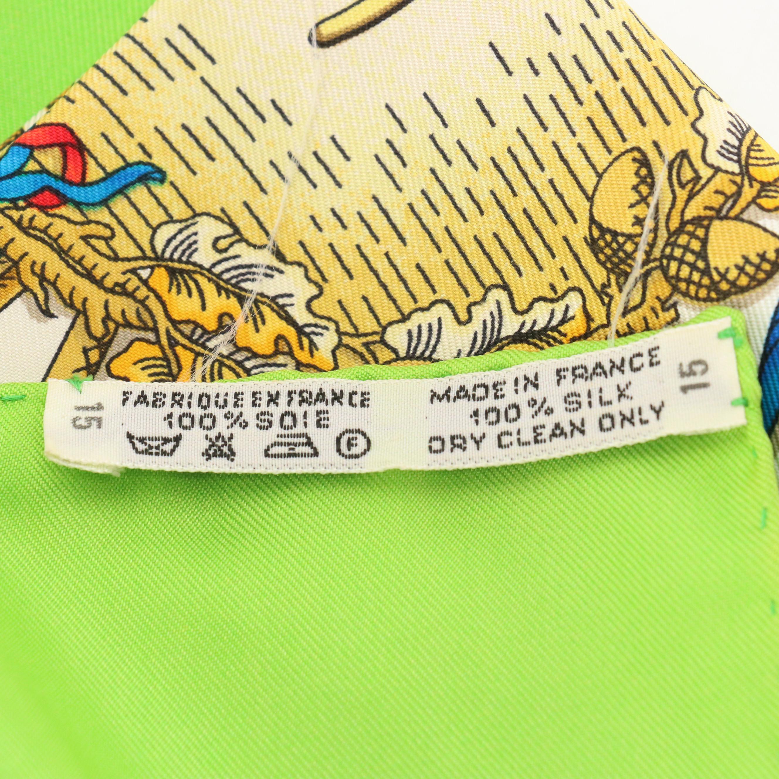 Hermès "République Française Liberté Égalité Fraternité – 1789" Scarf 90 in Silk