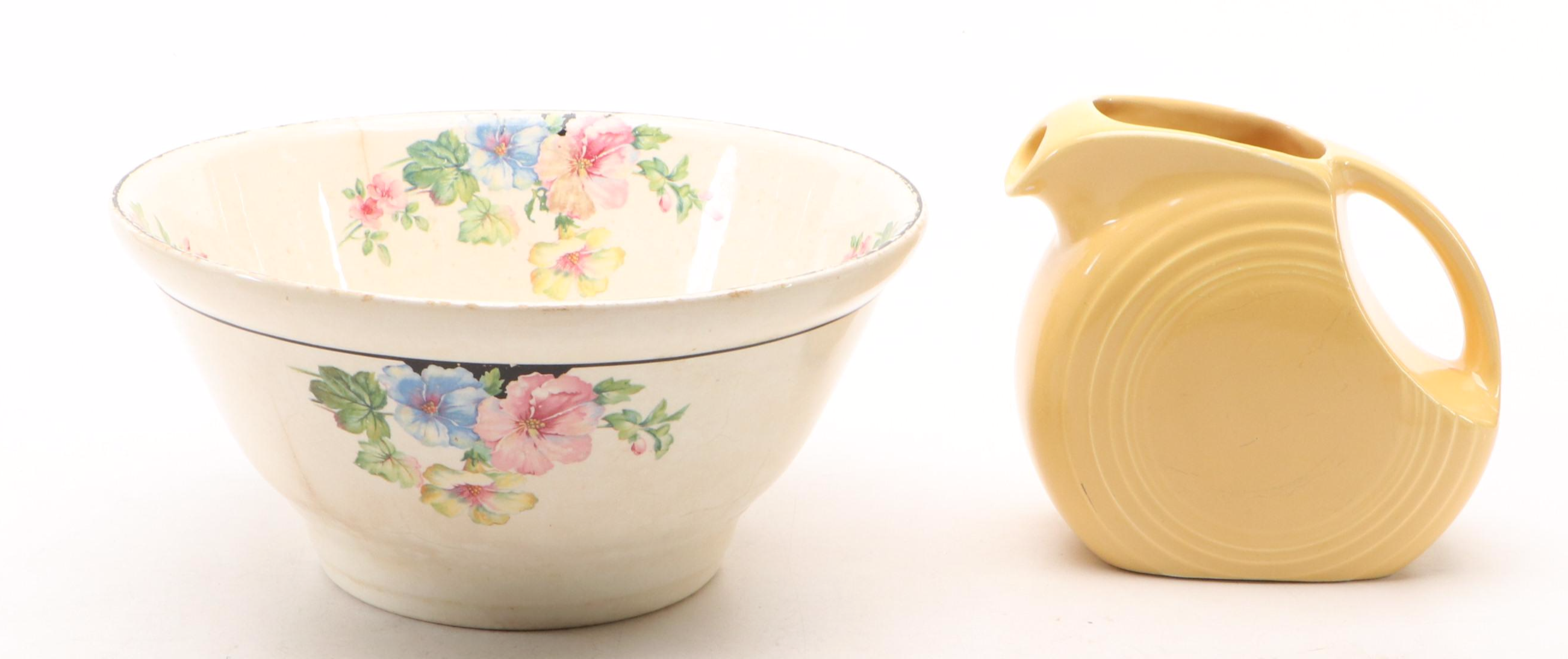 Gerda Art Deco Coffee Canister with Jadeite Mixing Bowl and Other Kitchen Décor