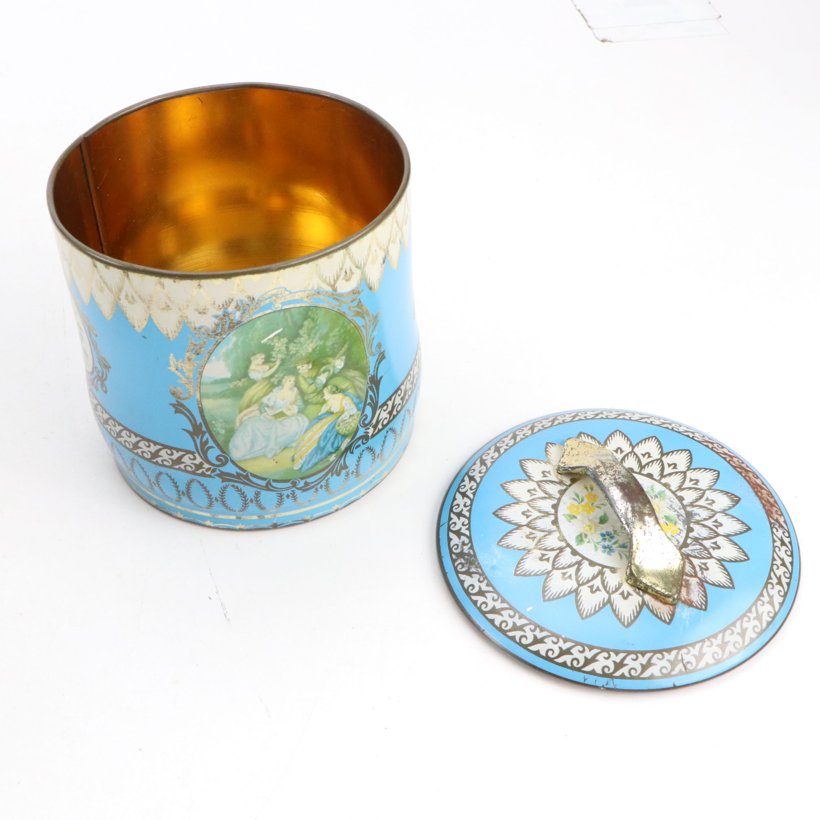 English Baret Ware Compotes and Confectioners Tins