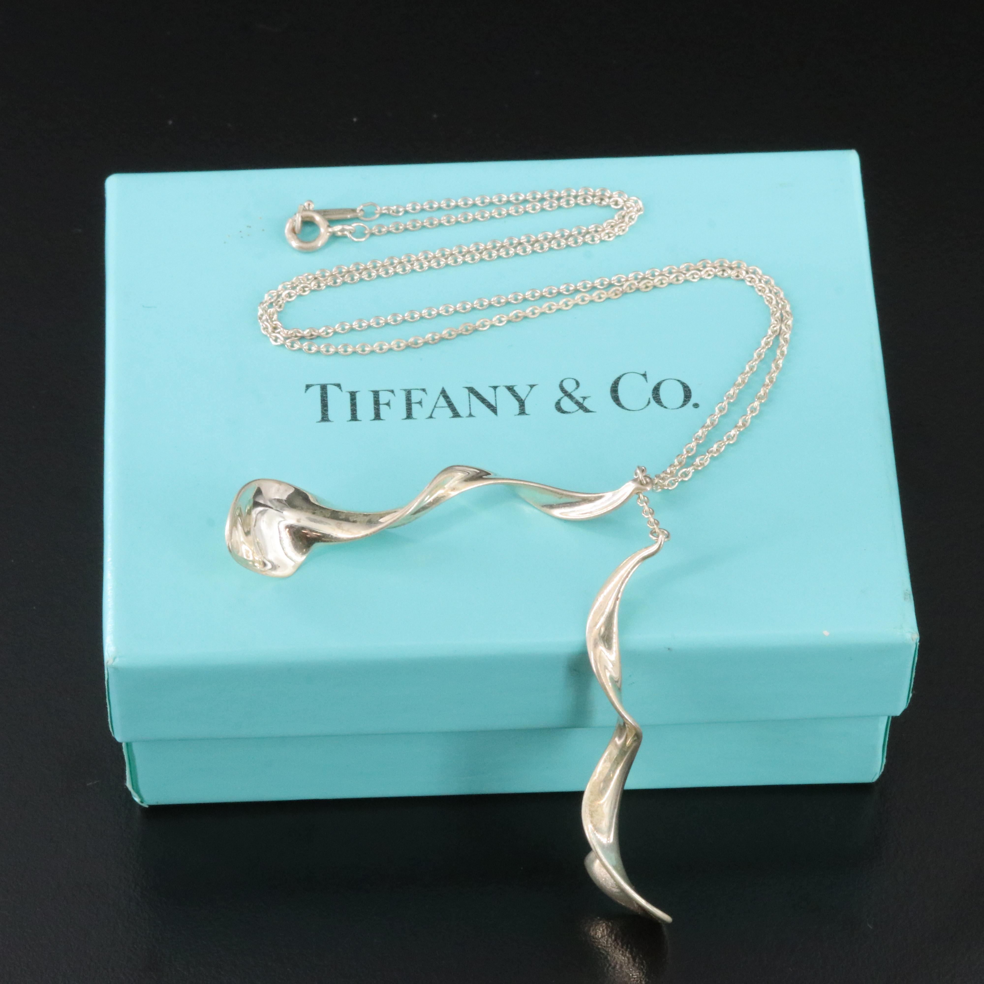 Frank Gehry for Tiffany & Co. Sterling Double Orchid Twist Necklace