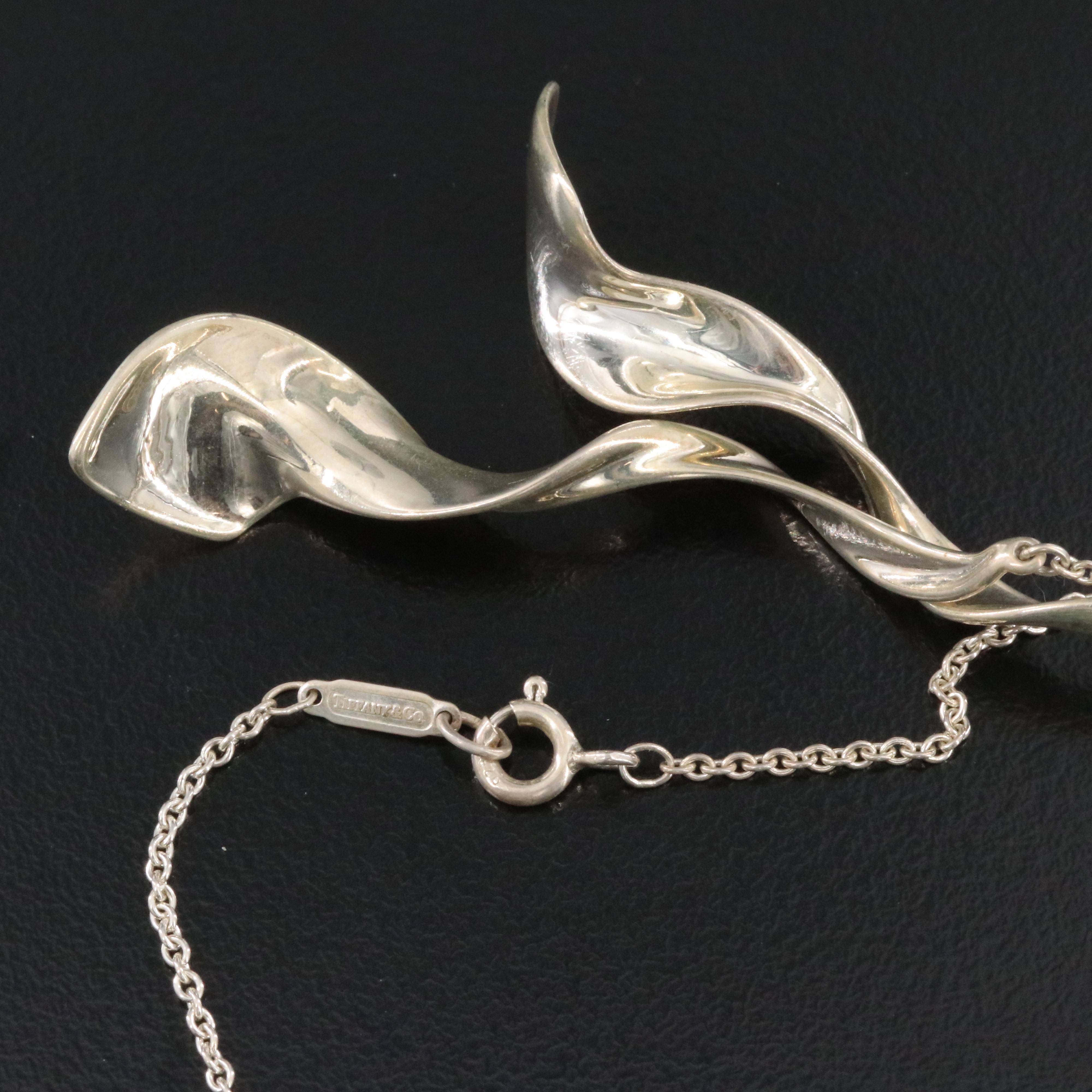 Frank Gehry for Tiffany & Co. Sterling Double Orchid Twist Necklace