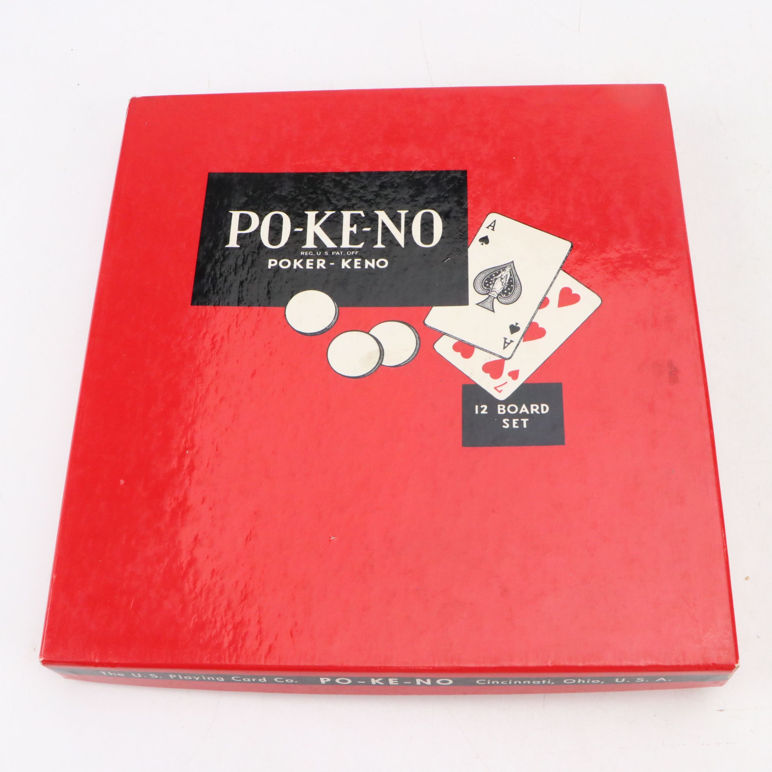 Pokerette Gambling Wheel and Po-Ke-No Board Game