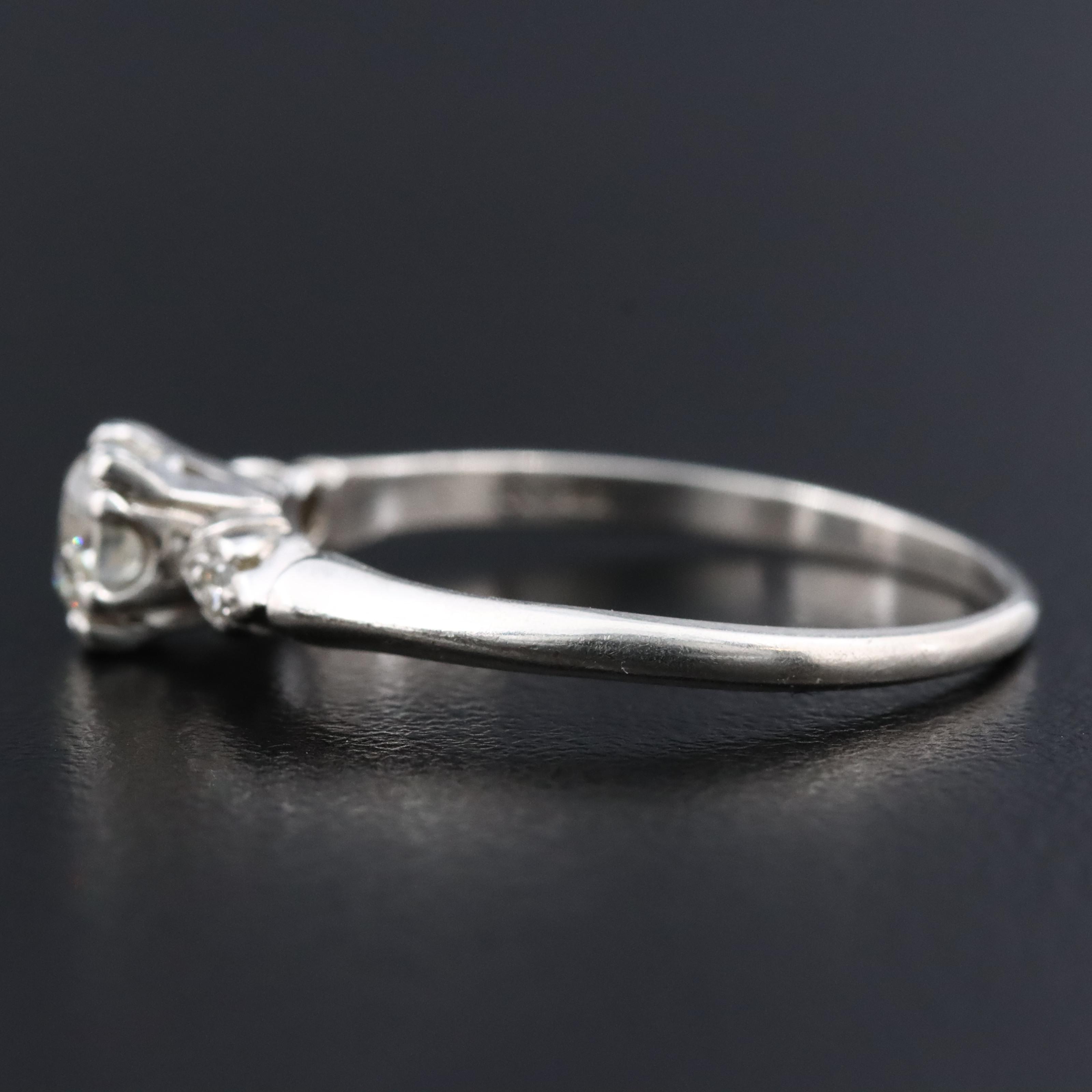 Platinum 0.60 CTW Diamond Ring