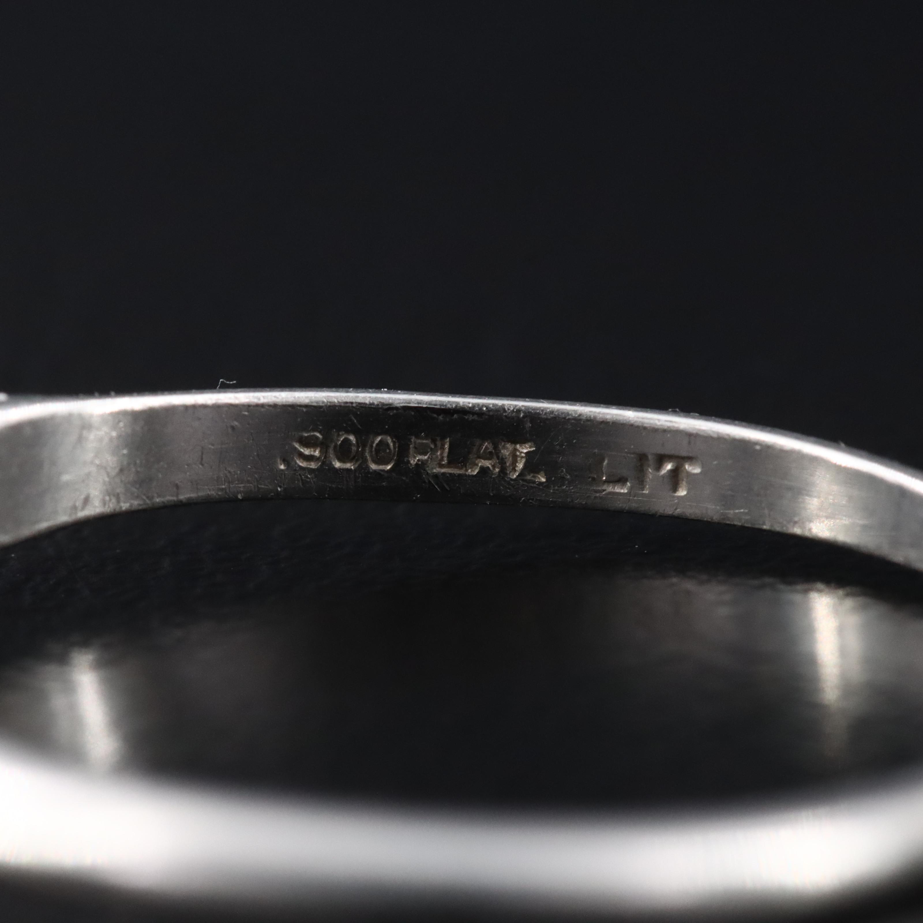 Platinum 0.60 CTW Diamond Ring