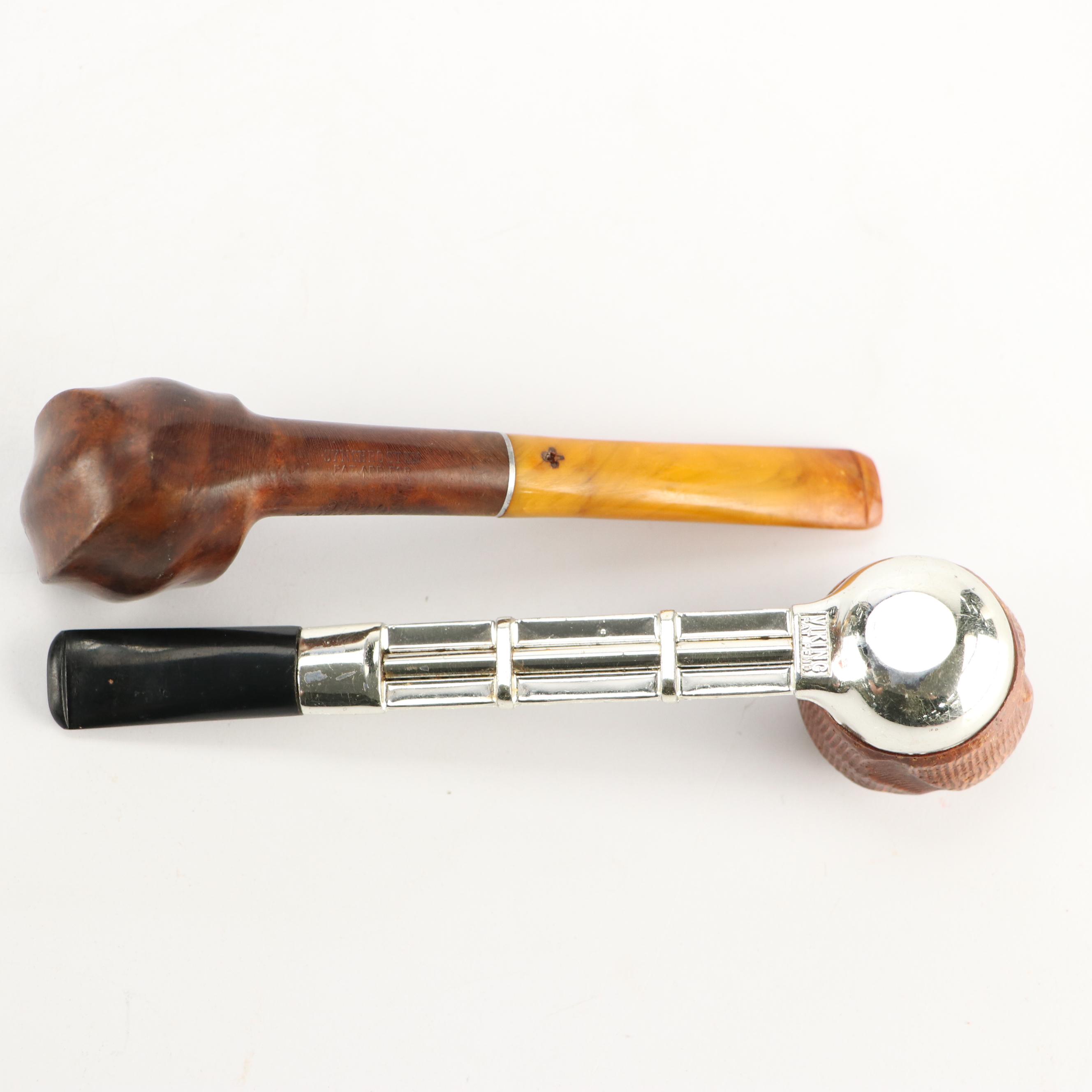 Men's Vintage Razors, Shaving Brushes, Pipes and Other Vanity Items