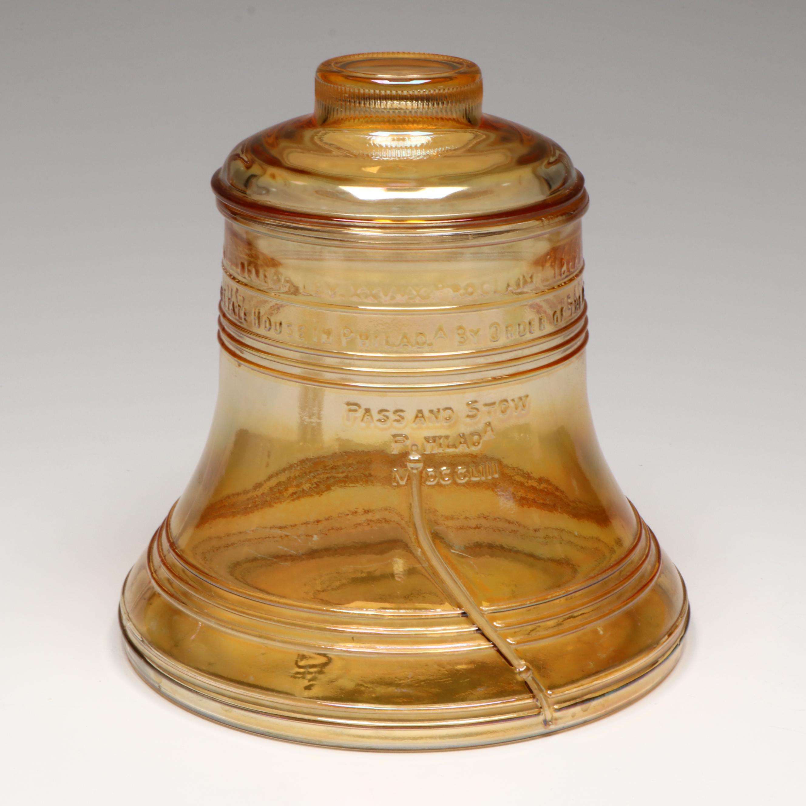 Wheaton Nuline Presidental Carnival Glass Decanters with Bicentennial Cookie Jar