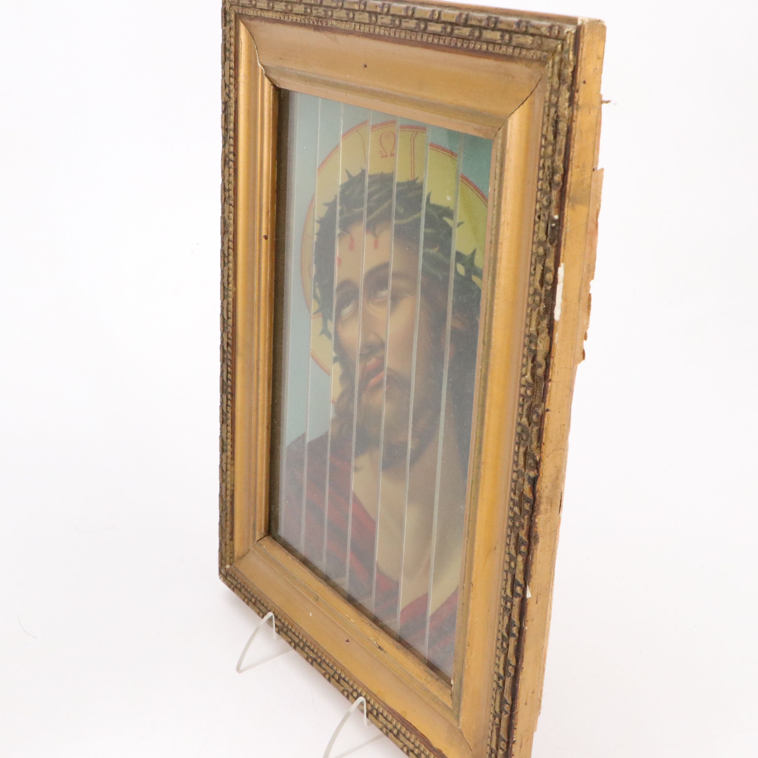 Italian Ceramic Madonna Plaques, Lenticular Crucifixion and More Catholic Art