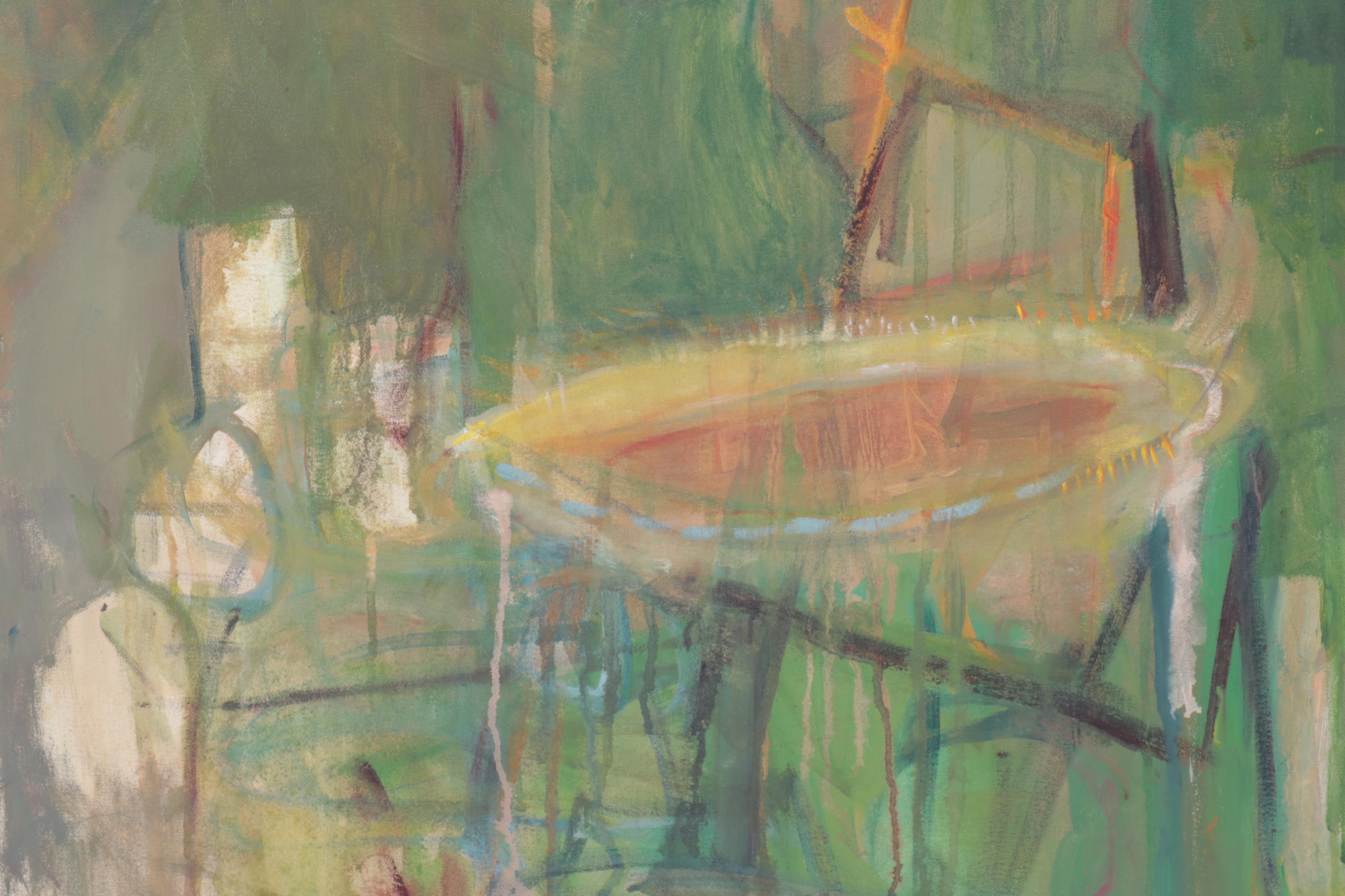 Large-Scale Abstract Oil Painting, Late 20th Century