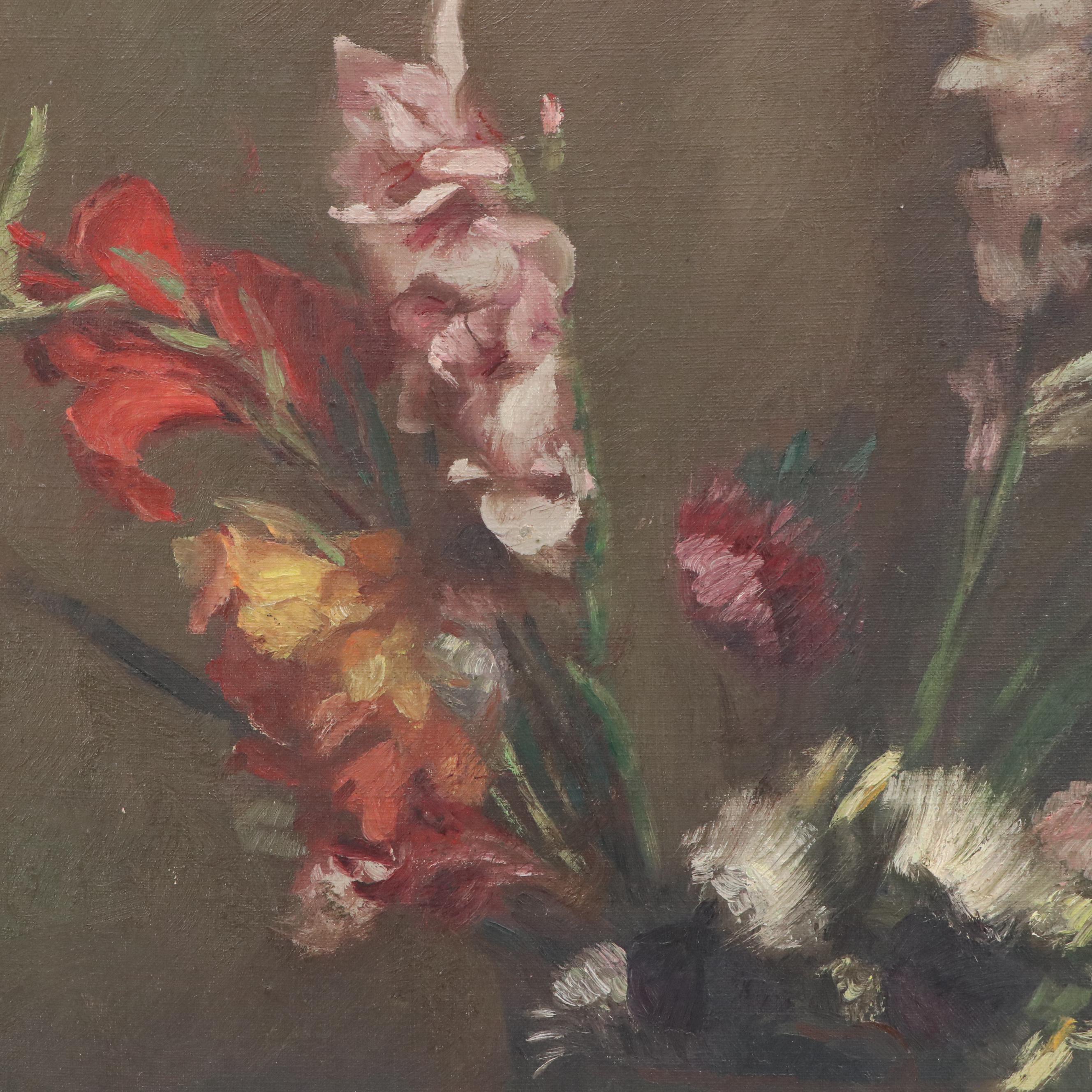 Floral Still Life Oil Painting, Late 19th/ 20th Century