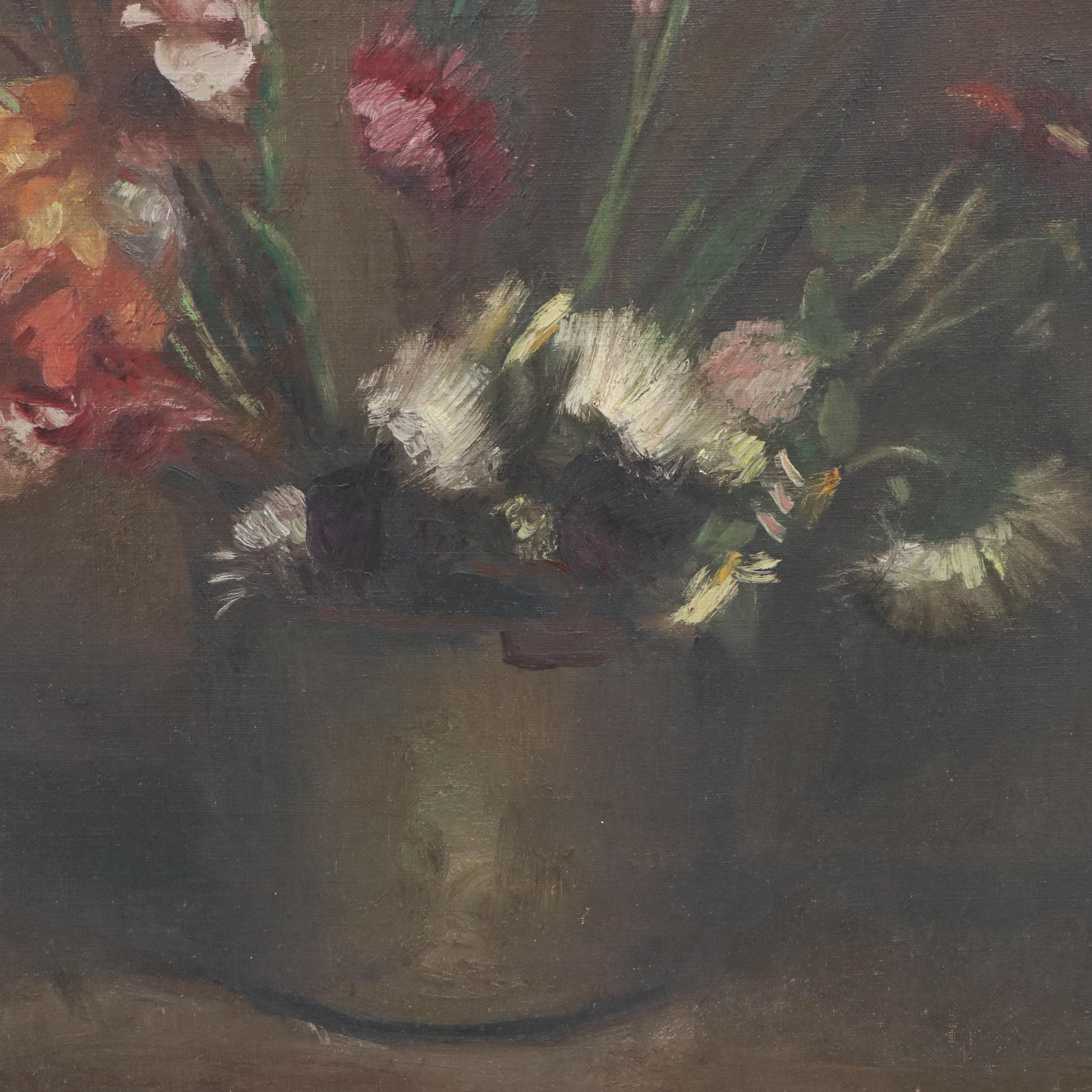 Floral Still Life Oil Painting, Late 19th/ 20th Century