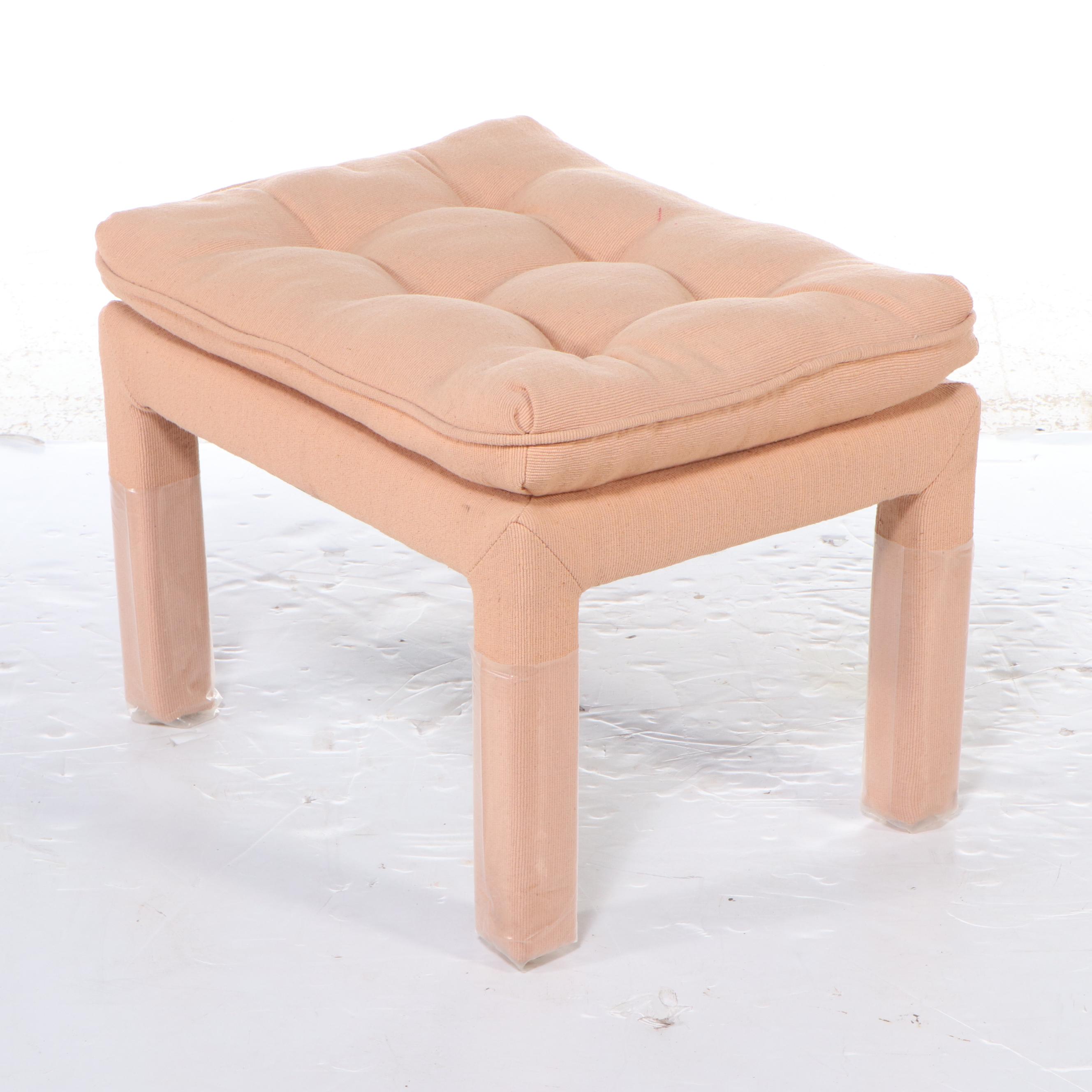 Parsons Style Tufted Pillow-Top Ottomans