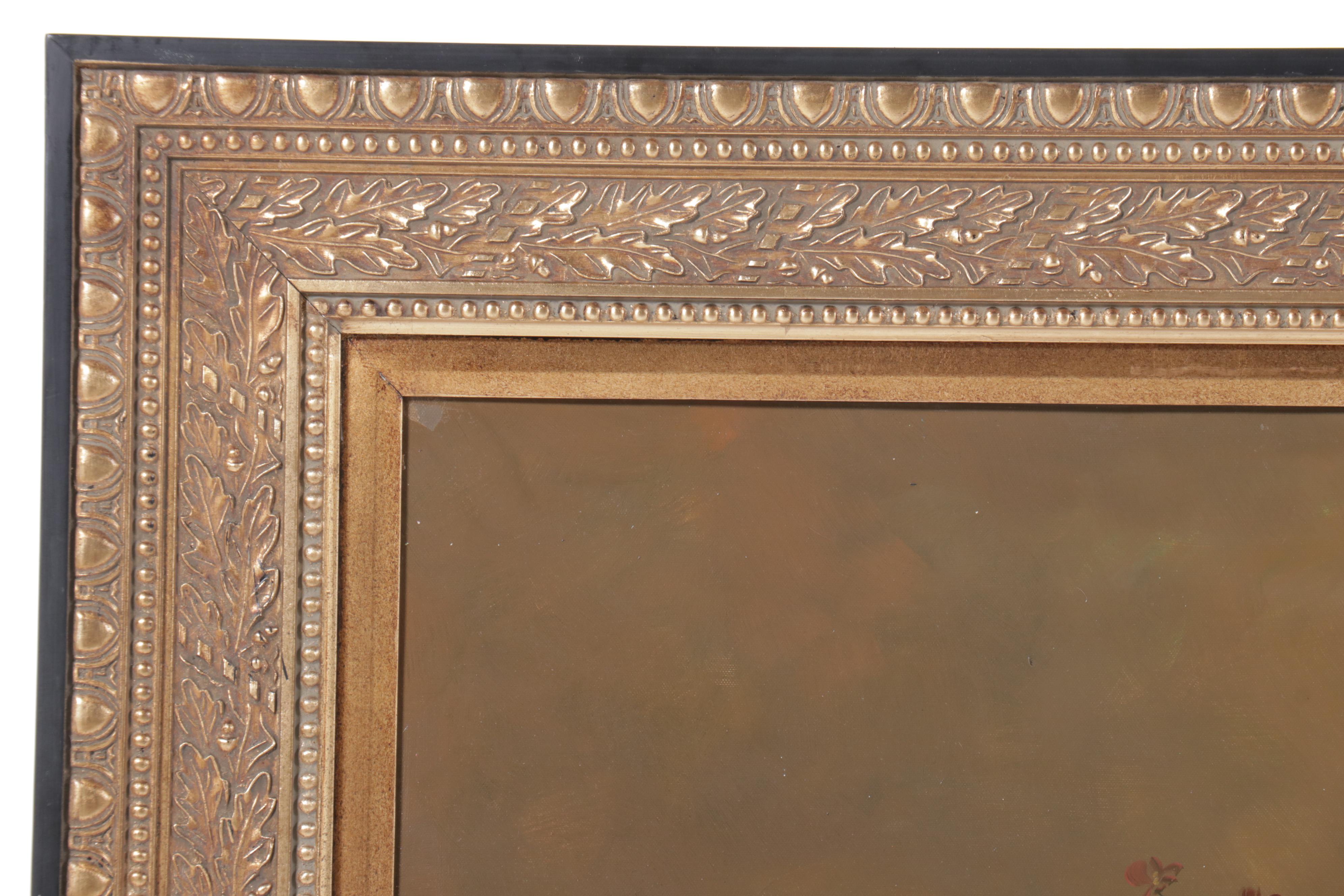 Large-Scale Floral Still Life Oil Painting, Late 20th/21st Century