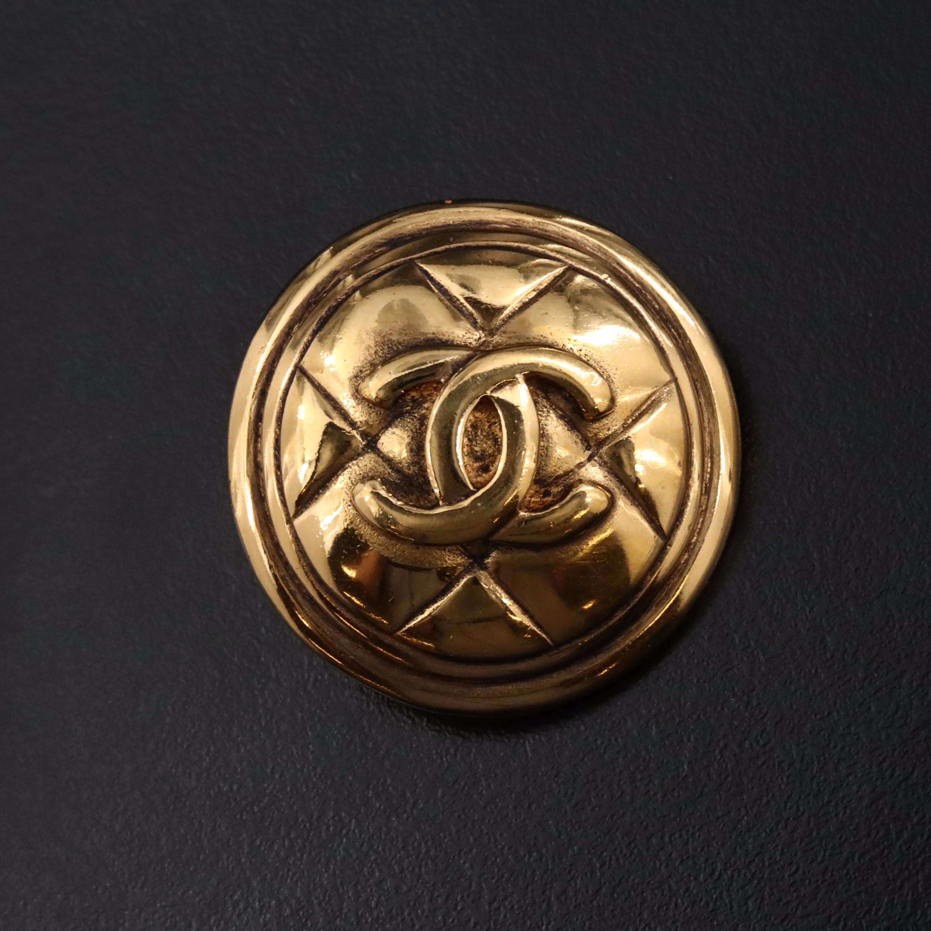 Chanel Matelasse CC Brooch