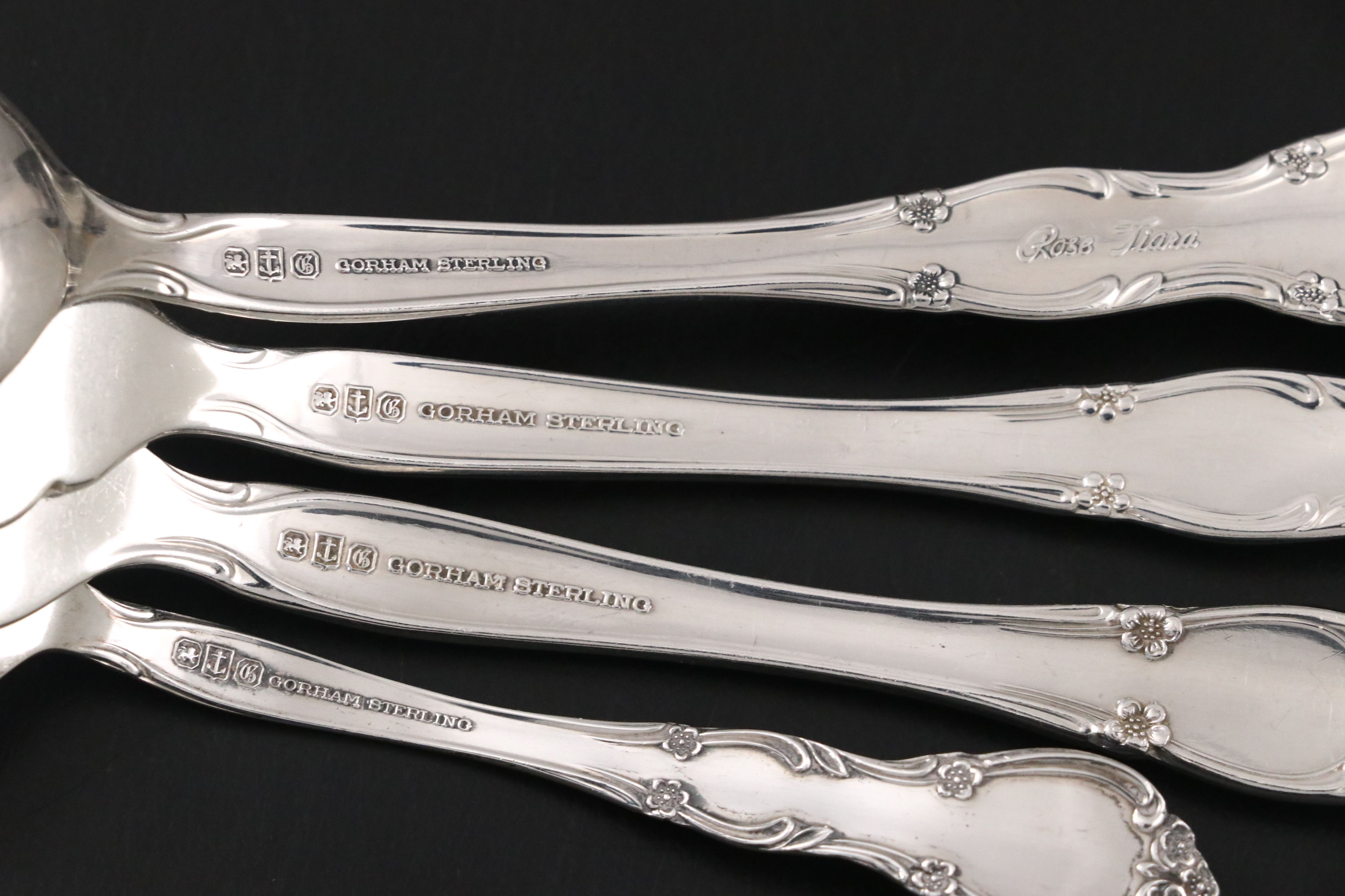 Gorham "Rose Tiara" and Other Sterling Silver Flatware