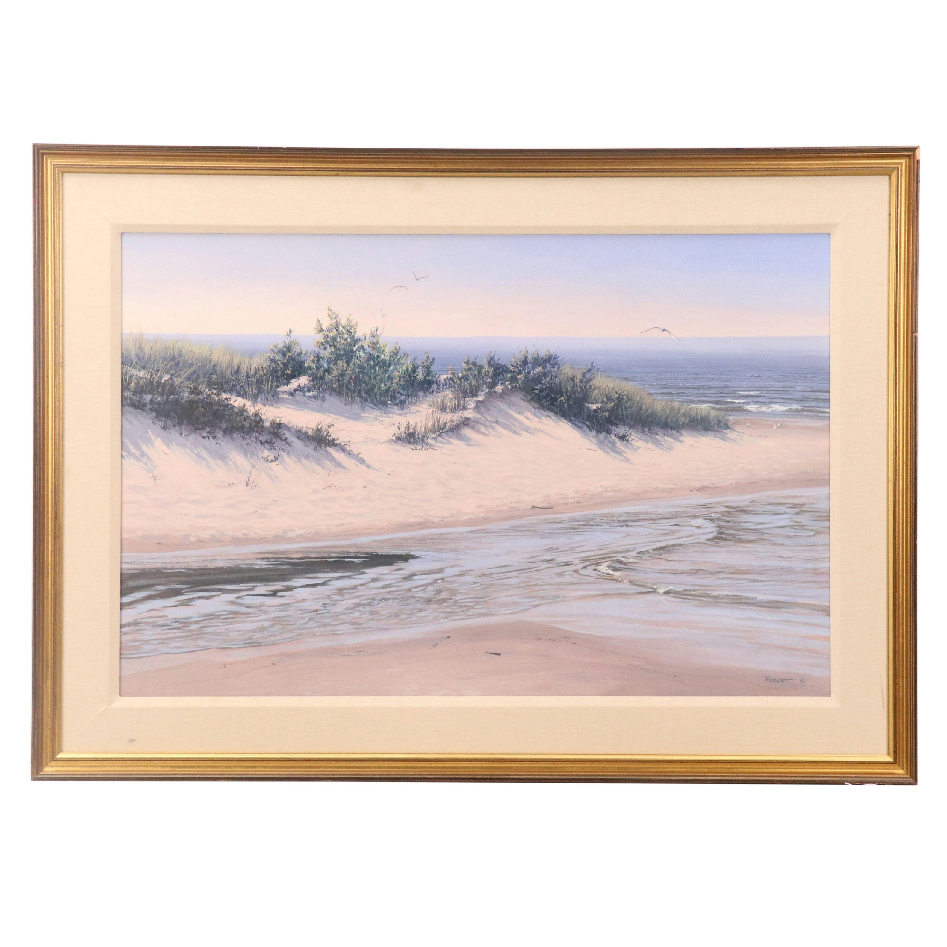 Jeanne Rockett Shoreline Acrylic Painting "The Dune Between"