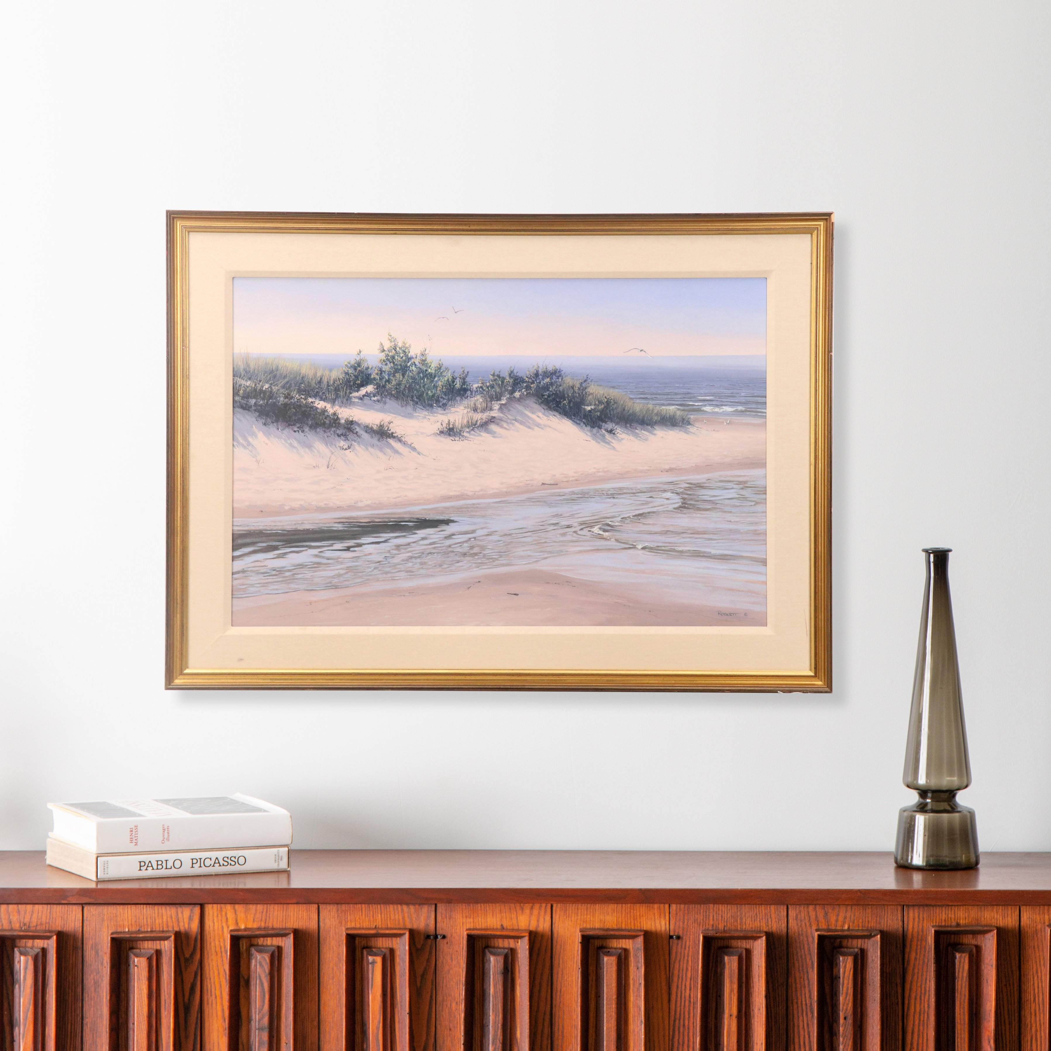 Jeanne Rockett Shoreline Acrylic Painting "The Dune Between"